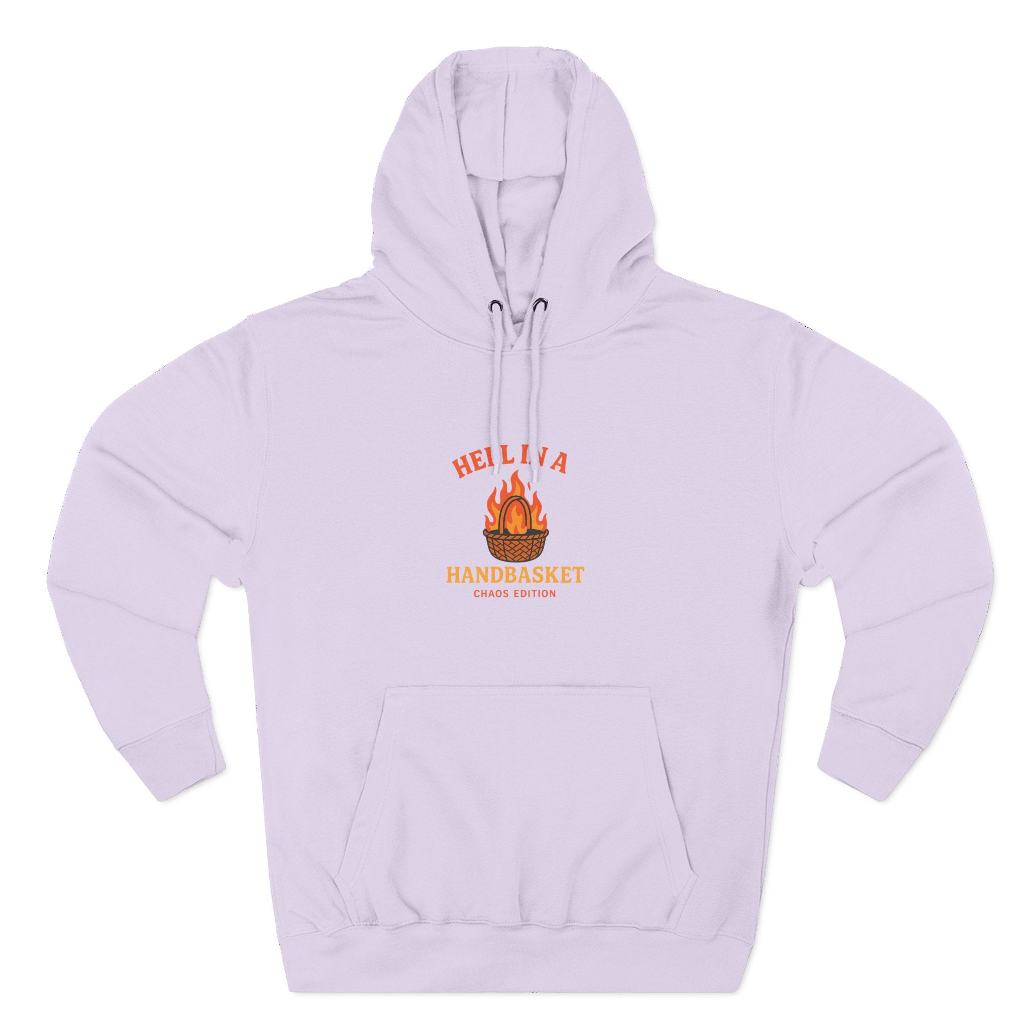 Hell In A HandBasket Funny Three-Panel Fleece Hoodie