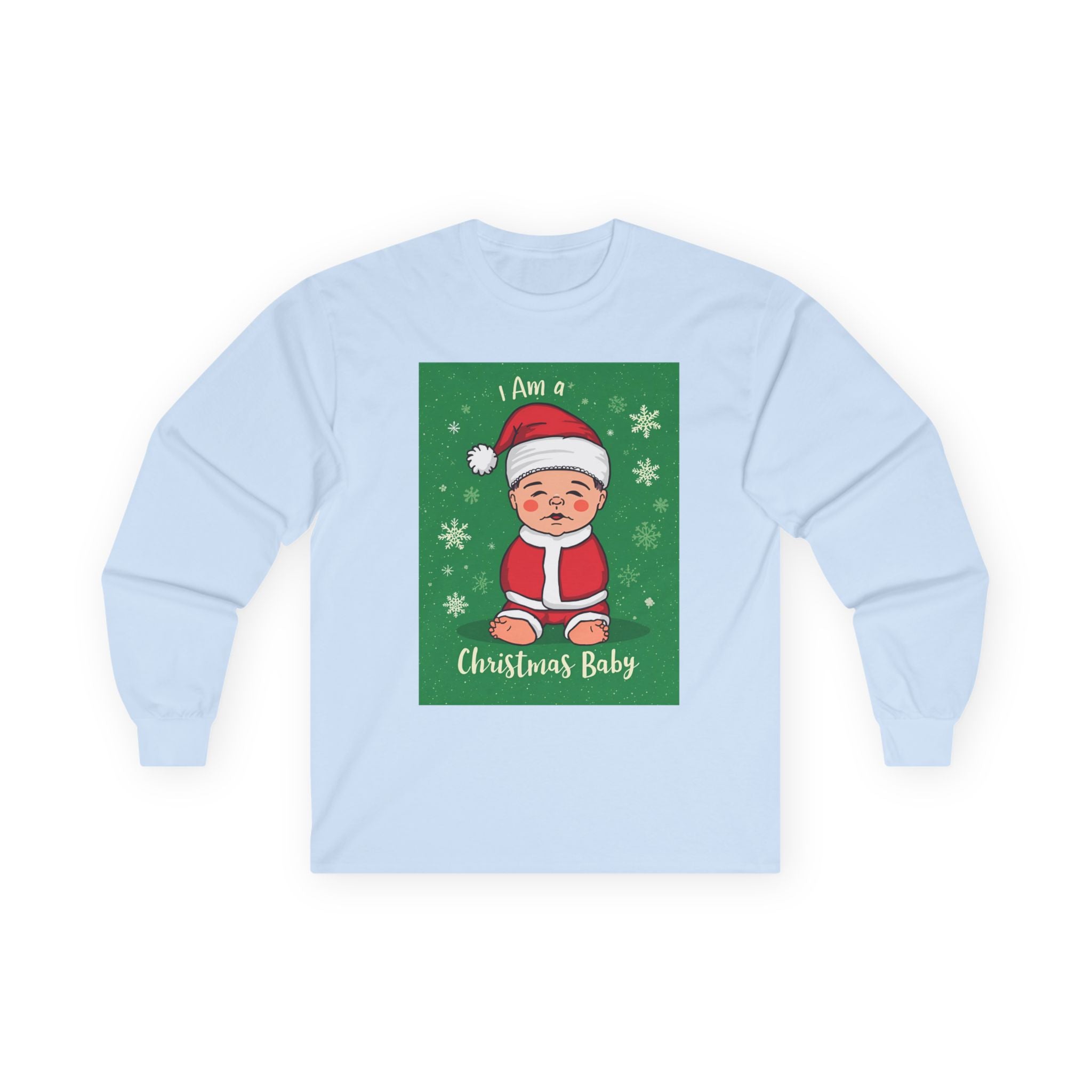 Christmas Baby Long Sleeve Tee, Holiday Shirt, Winter Apparel, Cute Baby Shirt, Unisex Holiday Clothing