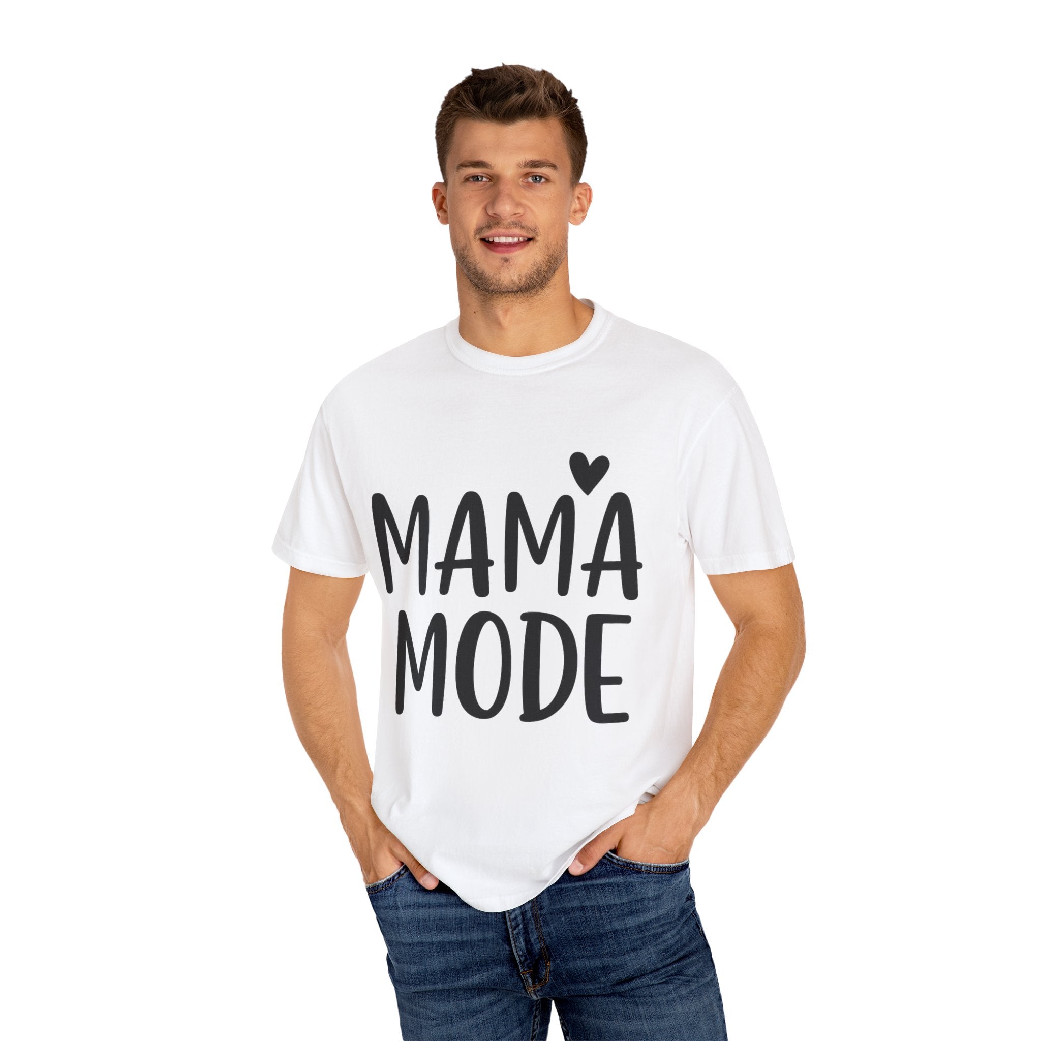 Mama Mode T-Shirt — Cute Mom Graphic Tee with Heart