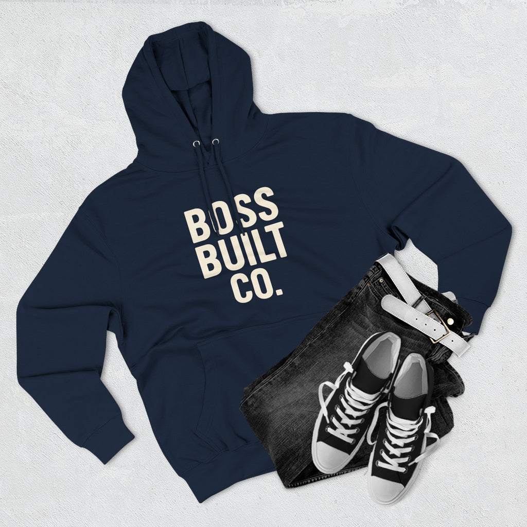 Boss Built Co. Hoodie — Motivational Graphic Pullover