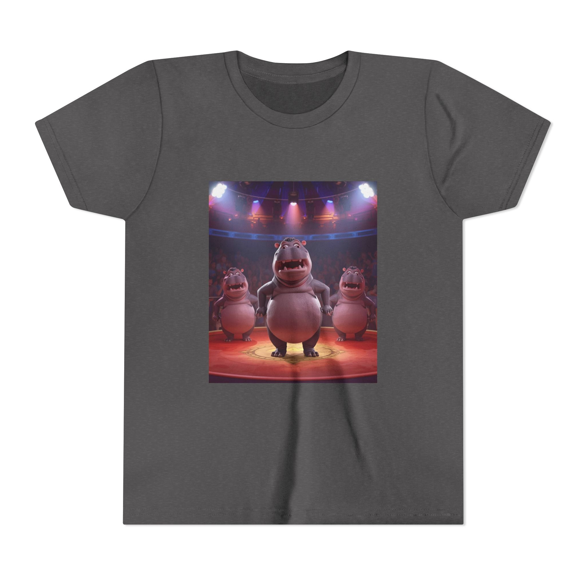 Hippo Funny Youth Short Sleeve Tee