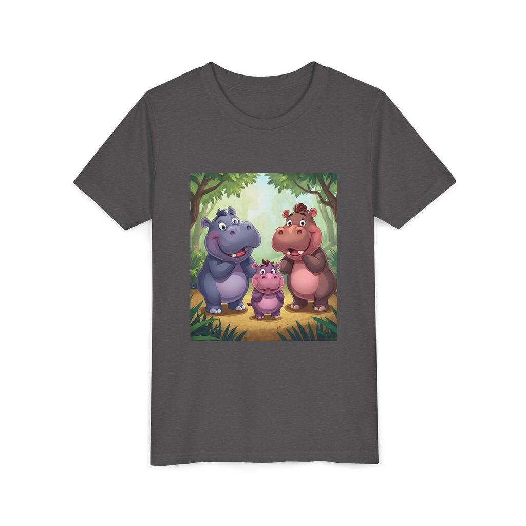 Hippo Cute Youth Short Sleeve Tee