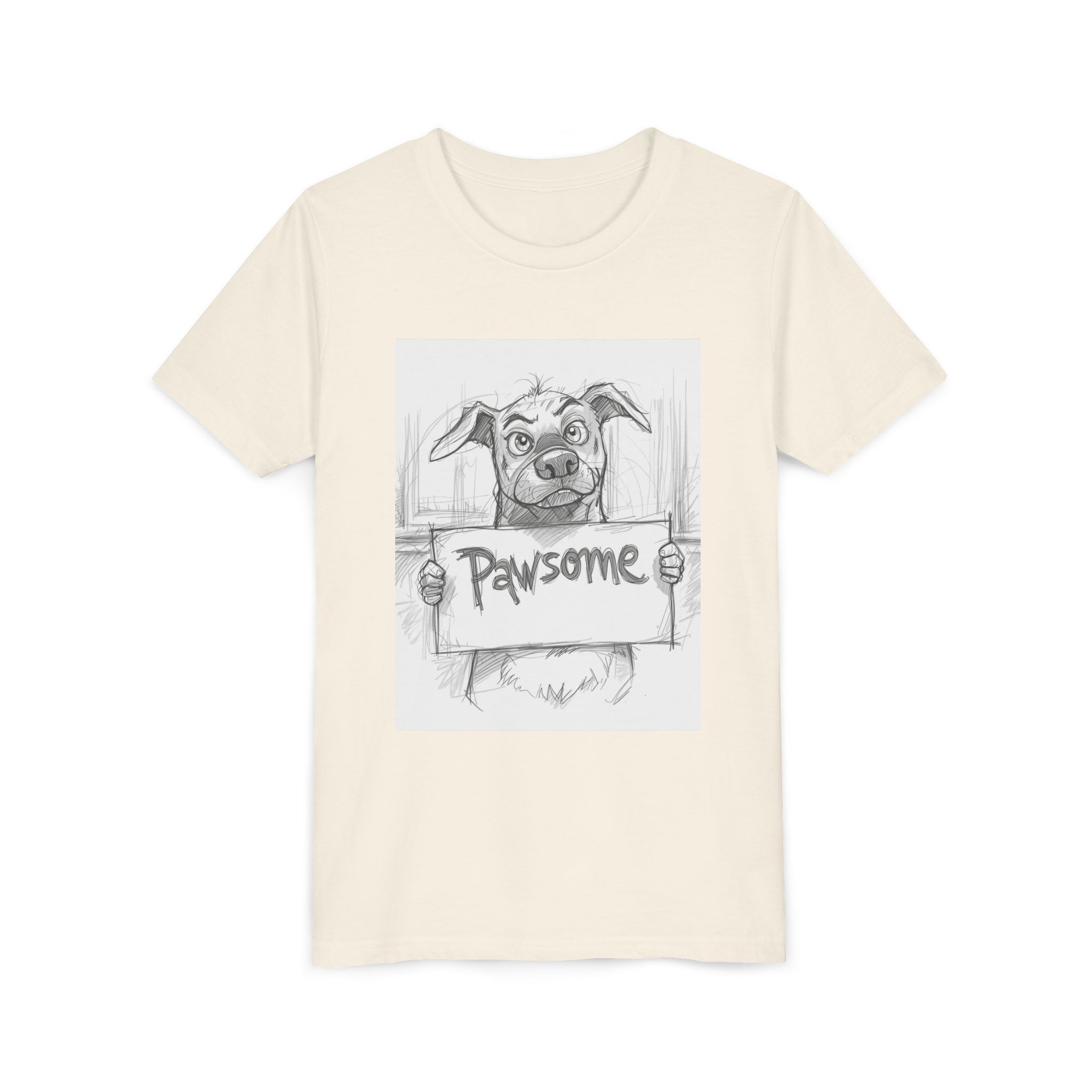 Pawsome Youth Tee - Adorable Dog Design, Gift for Animal Lovers, Birthday, Back to School, Fun Pet Shirt, Kids' Fashion