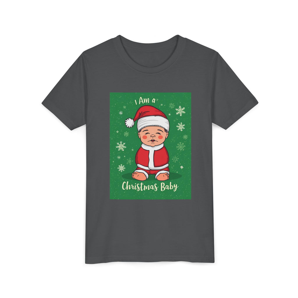 I Am A Christmas Baby Youth Short Sleeve Tee