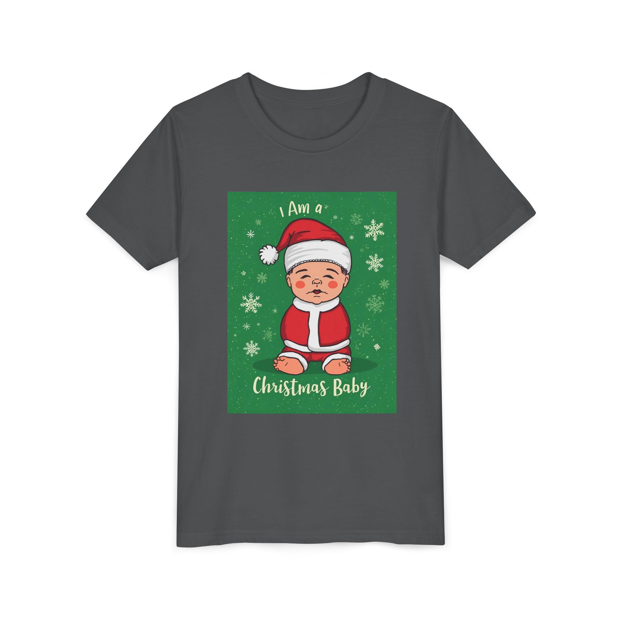 I Am A Christmas Baby Youth Short Sleeve Tee