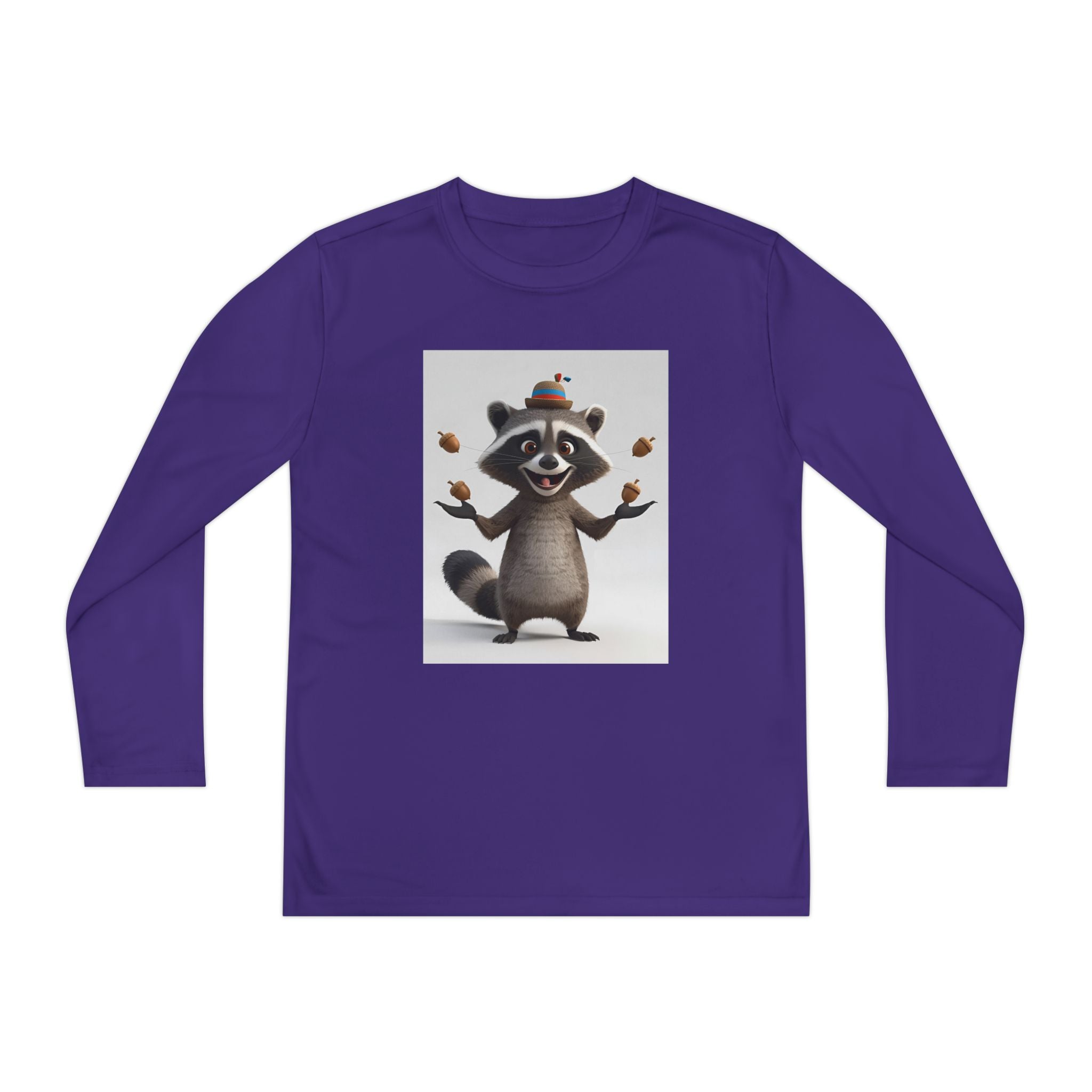 Raccoon Youth Long Sleeve Competitor Tee