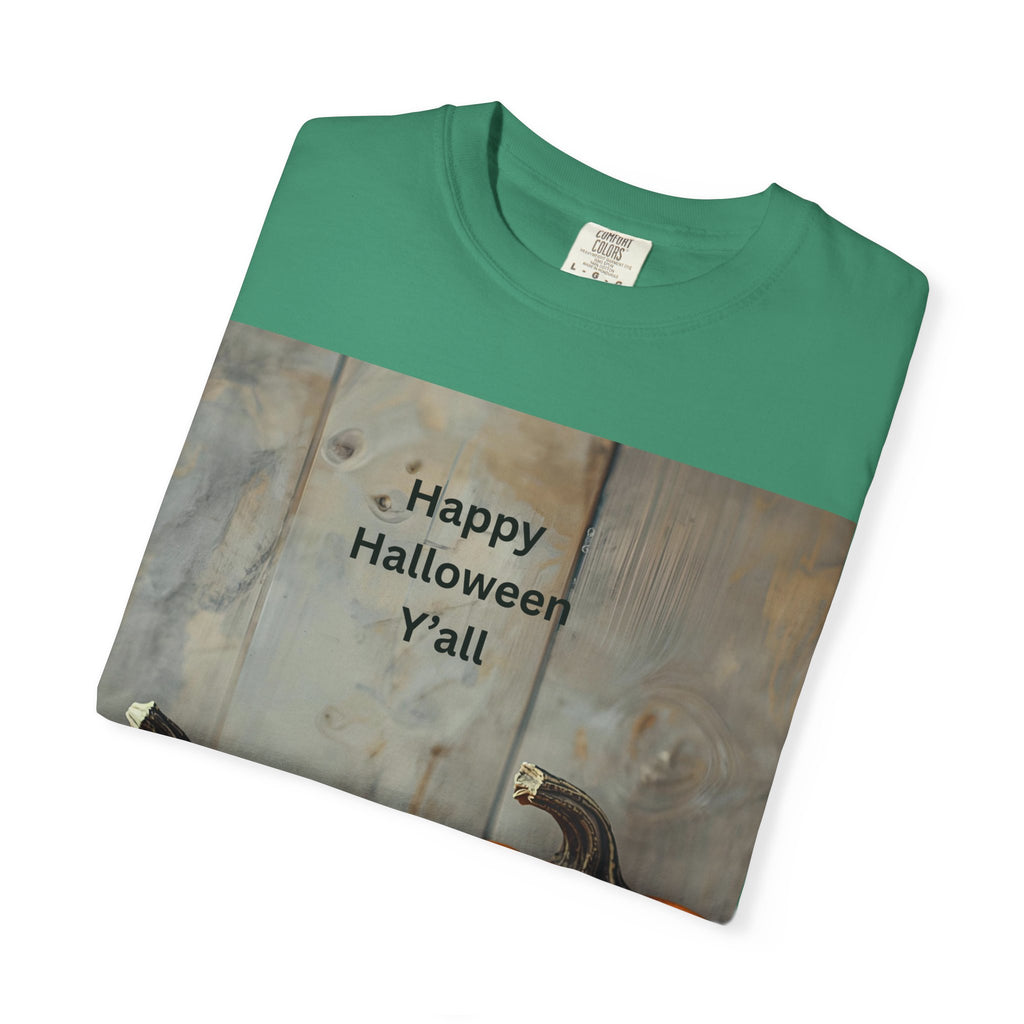 Happy Halloween Y'all T-Shirt | Cozy Fall Tee, Pumpkin Shirt, Unisex Halloween Apparel, October Gift, Casual Wear