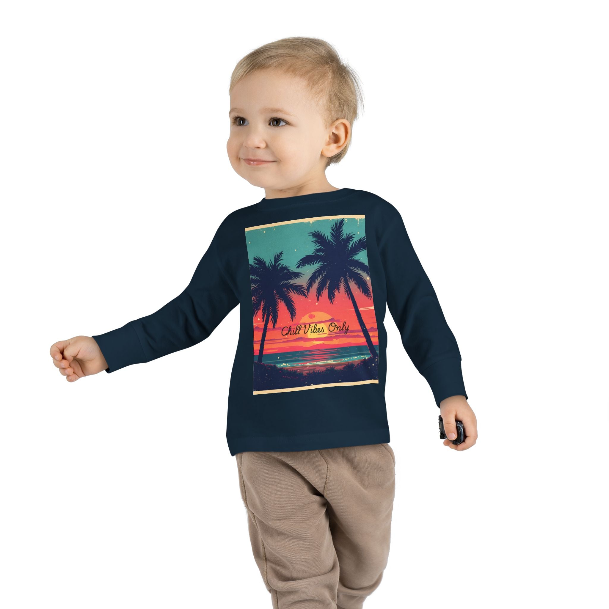 Tropical Sunset Toddler Long Sleeve Tee