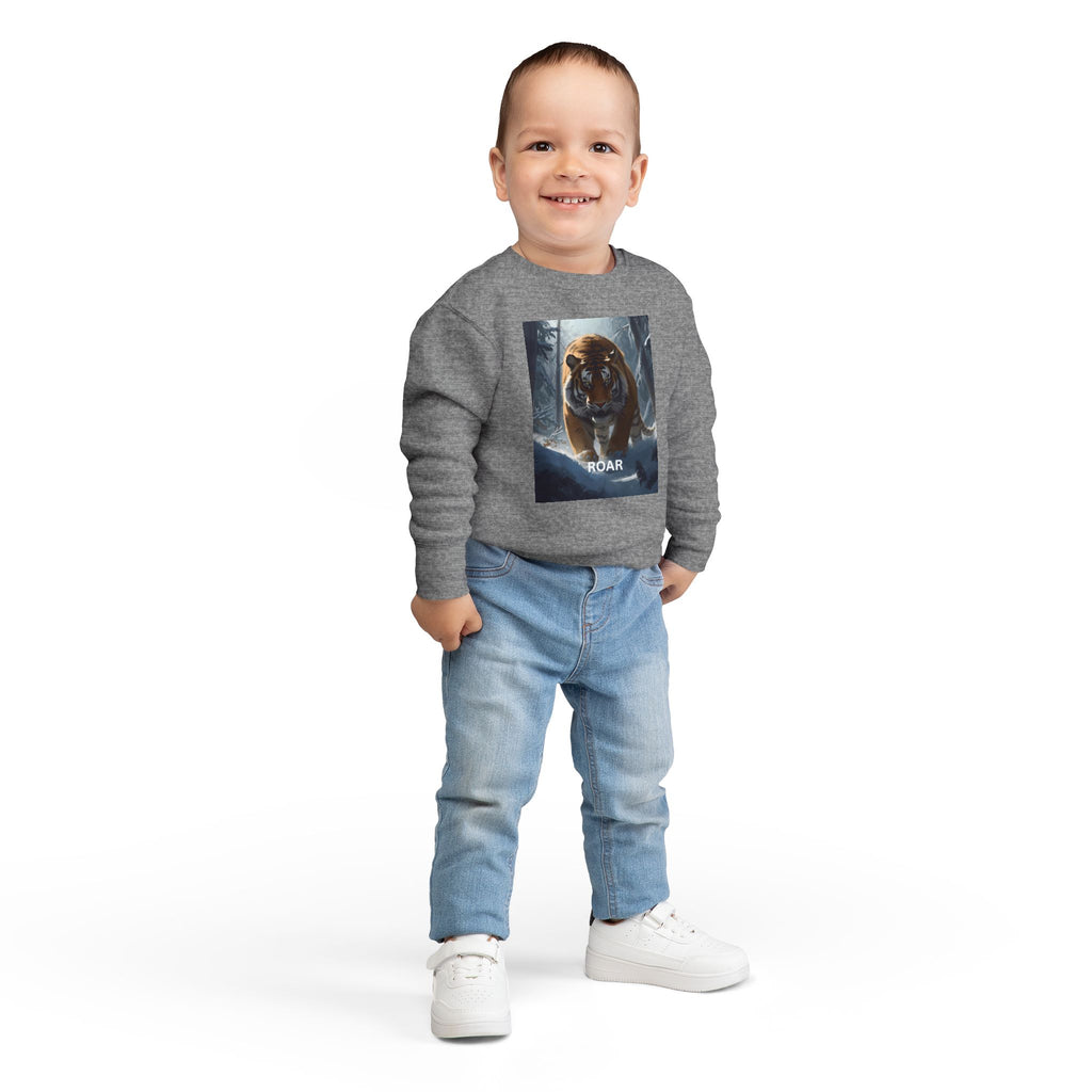 Tiger Roar Snow Toddler Sweatshirt