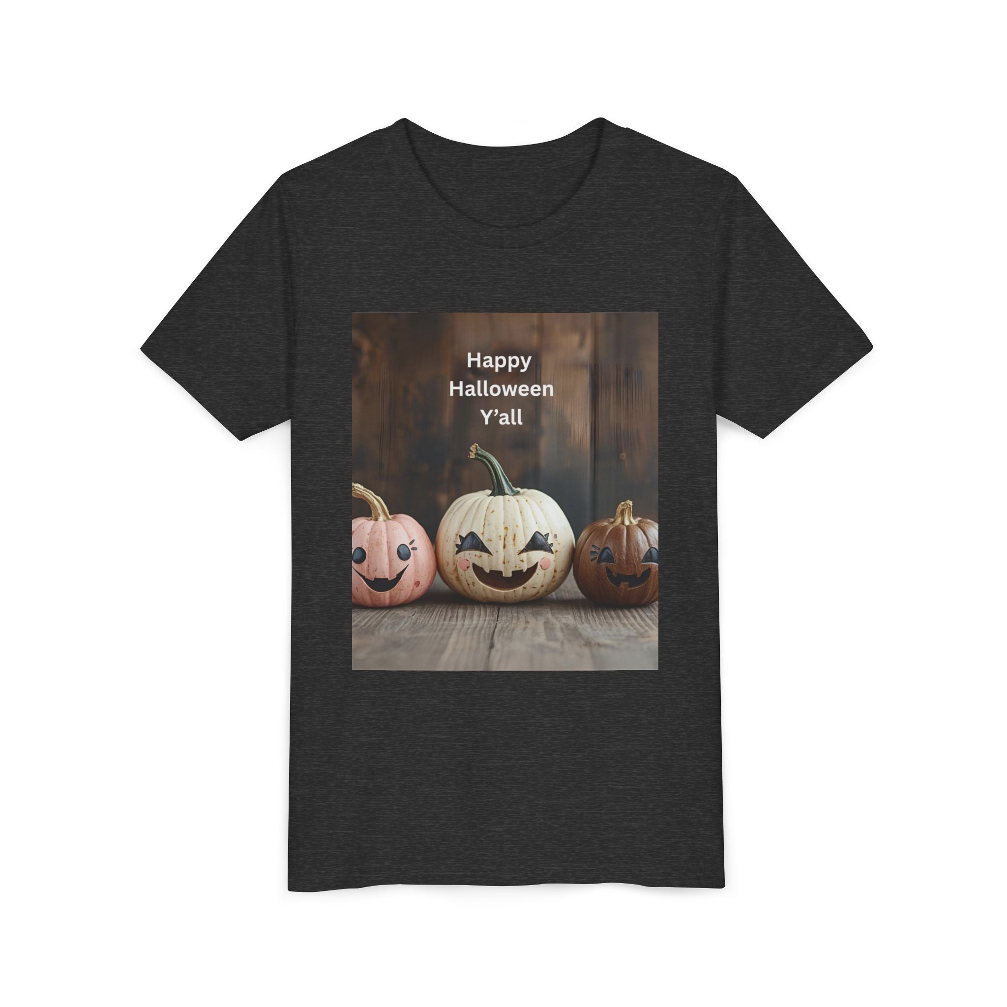 Happy Halloween Youth Tee, Kids Halloween Shirt, Pumpkin T-Shirt, Fall Festival Apparel, Trick or Treat Wear, Spooky Season Top
