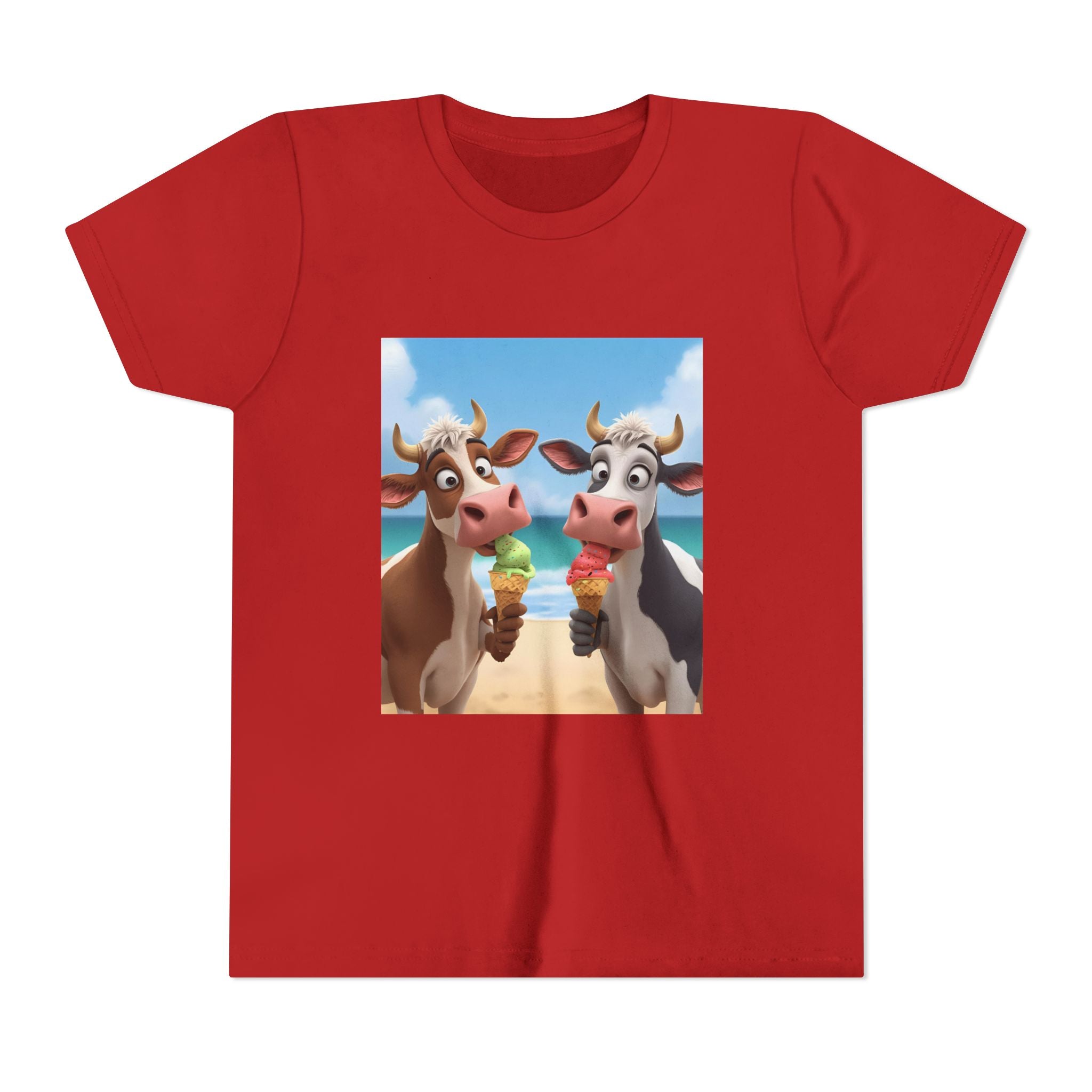 Beachy Cow Youth Short Sleeve Tee