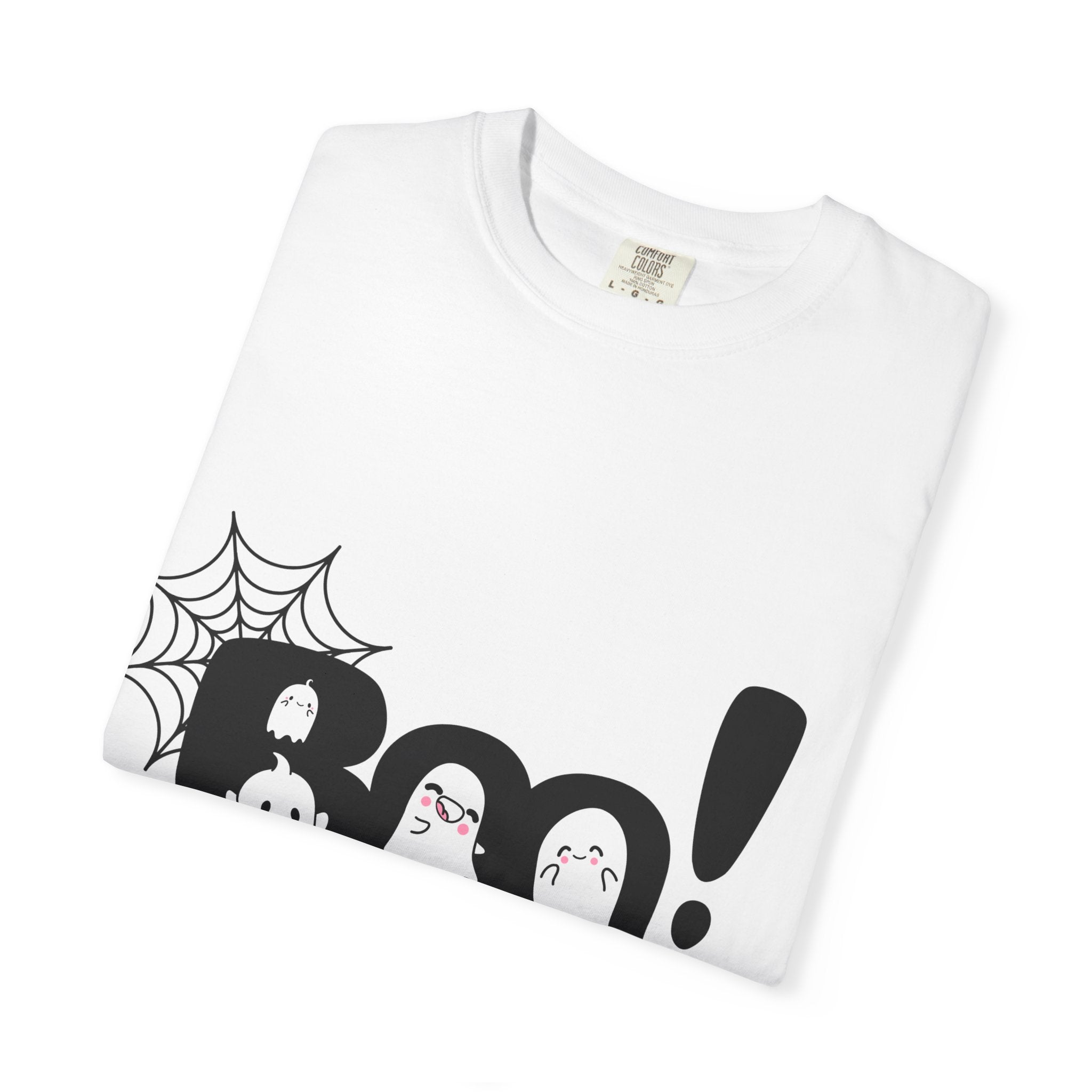 Halloween Boo T-Shirt, Spooky Fun Tee for Halloween, Unisex Ghost Shirt, Boo! Halloween Gift, Fall Celebration Apparel