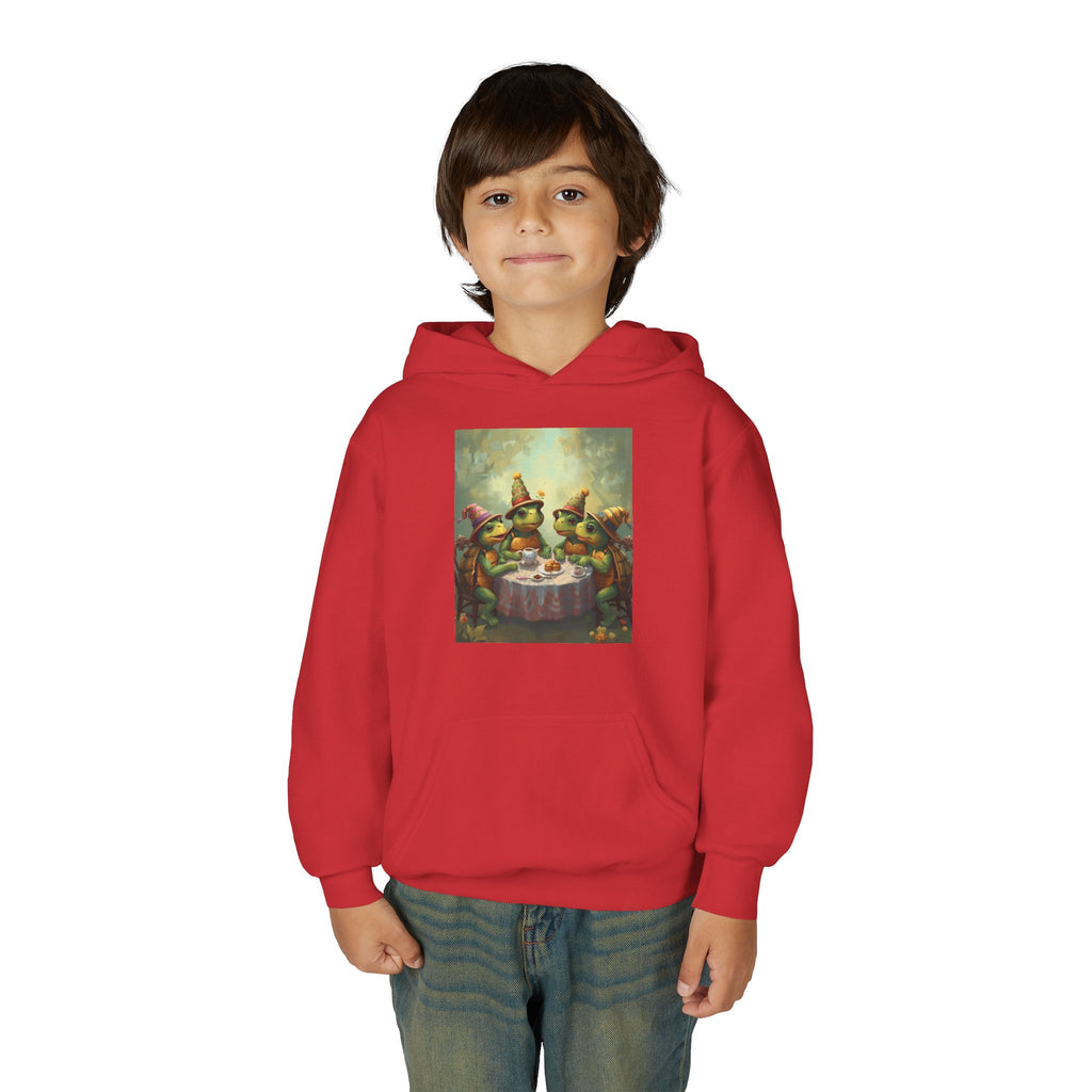 Whimsical Turtle Youth Heavy Blend Hooded Sweatshirt