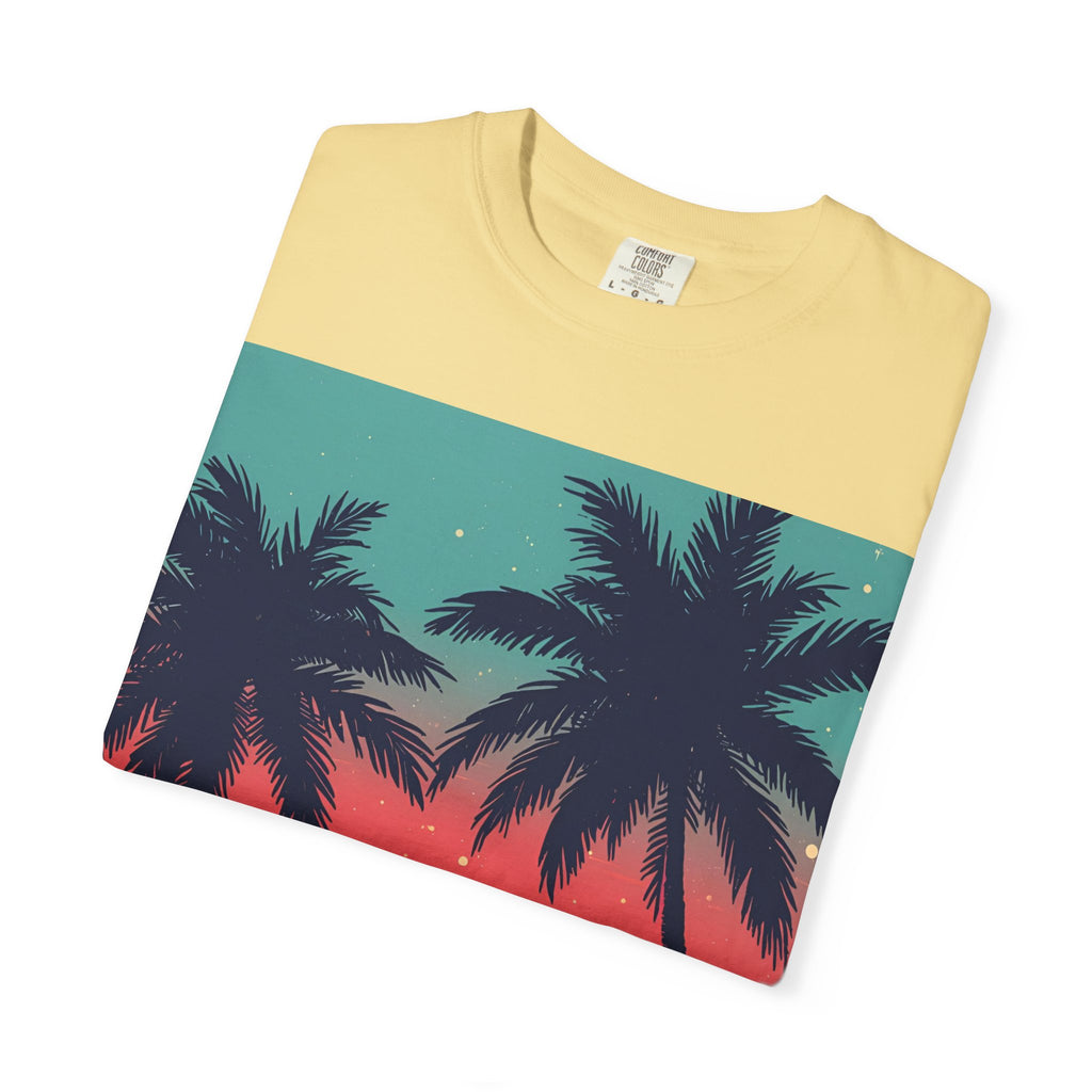 Tropical Sunset Unisex Garment-Dyed T-shirt