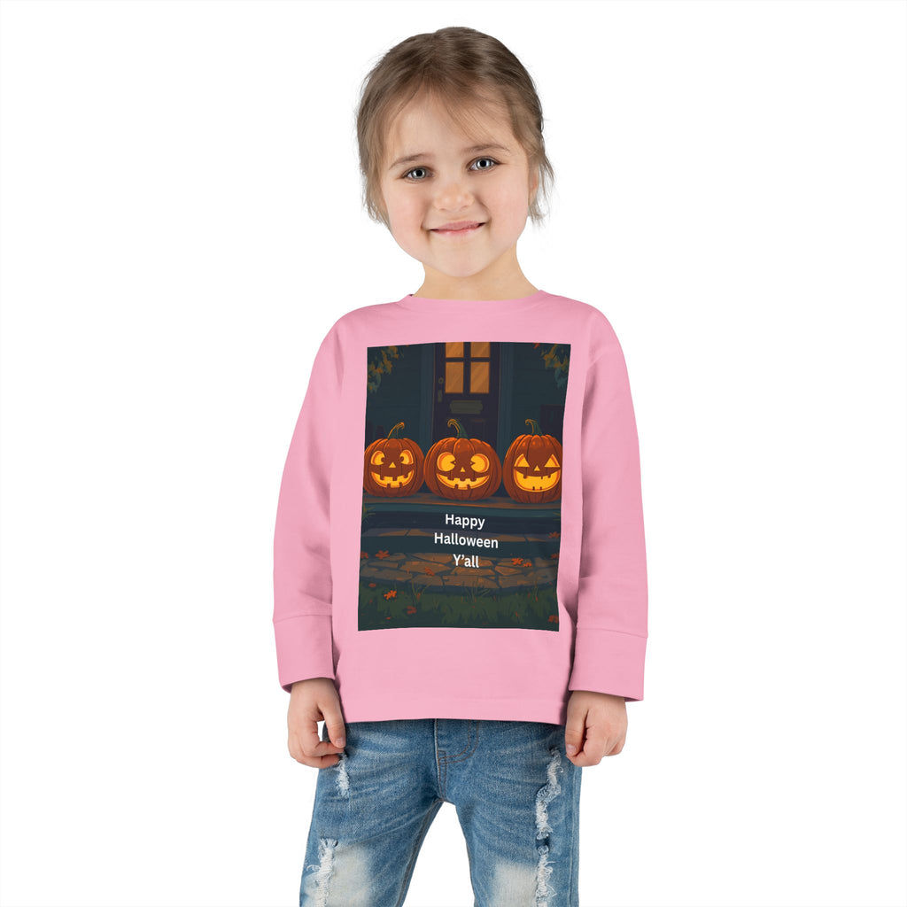 Halloween Pumpkin Toddler Long Sleeve Tee