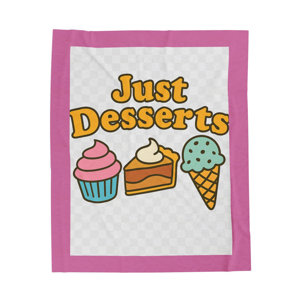Just Desserts Velveteen Plush Blanket