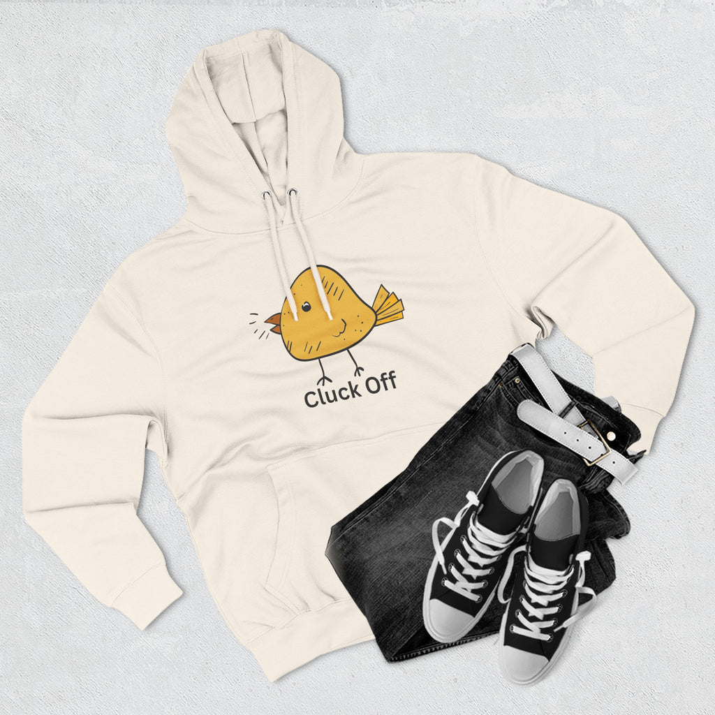 Cluck Off Funny Bird Hoodie, Quirky Fleece Hoodie, Gifting for Bird Lovers, Casual Wear, Perfect for Relaxing