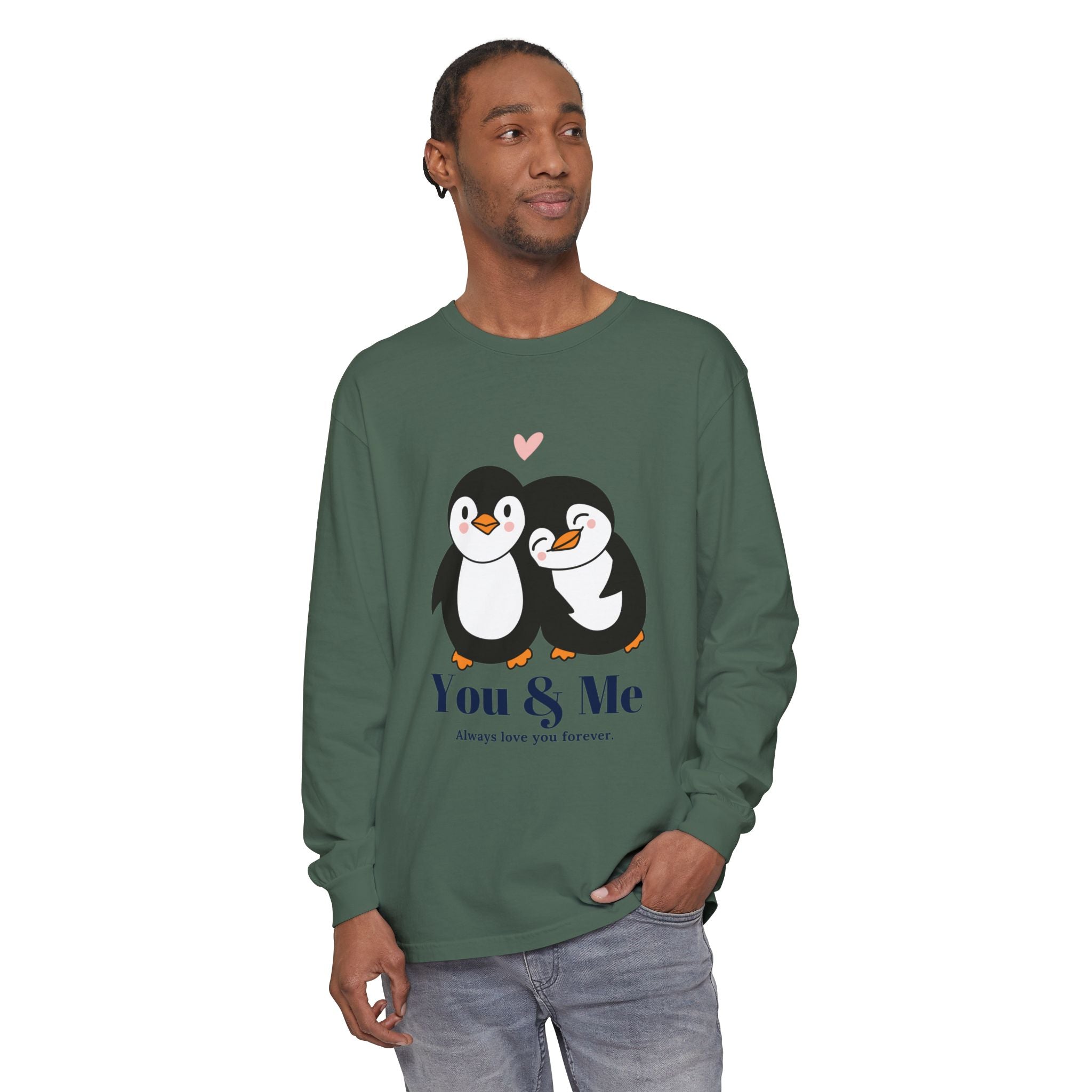 Adorable Penguin Love Long Sleeve T-Shirt | Cute Couples Gift, Valentine's Day Apparel, Matching Tees, Cozy Date Night Wear, [...]