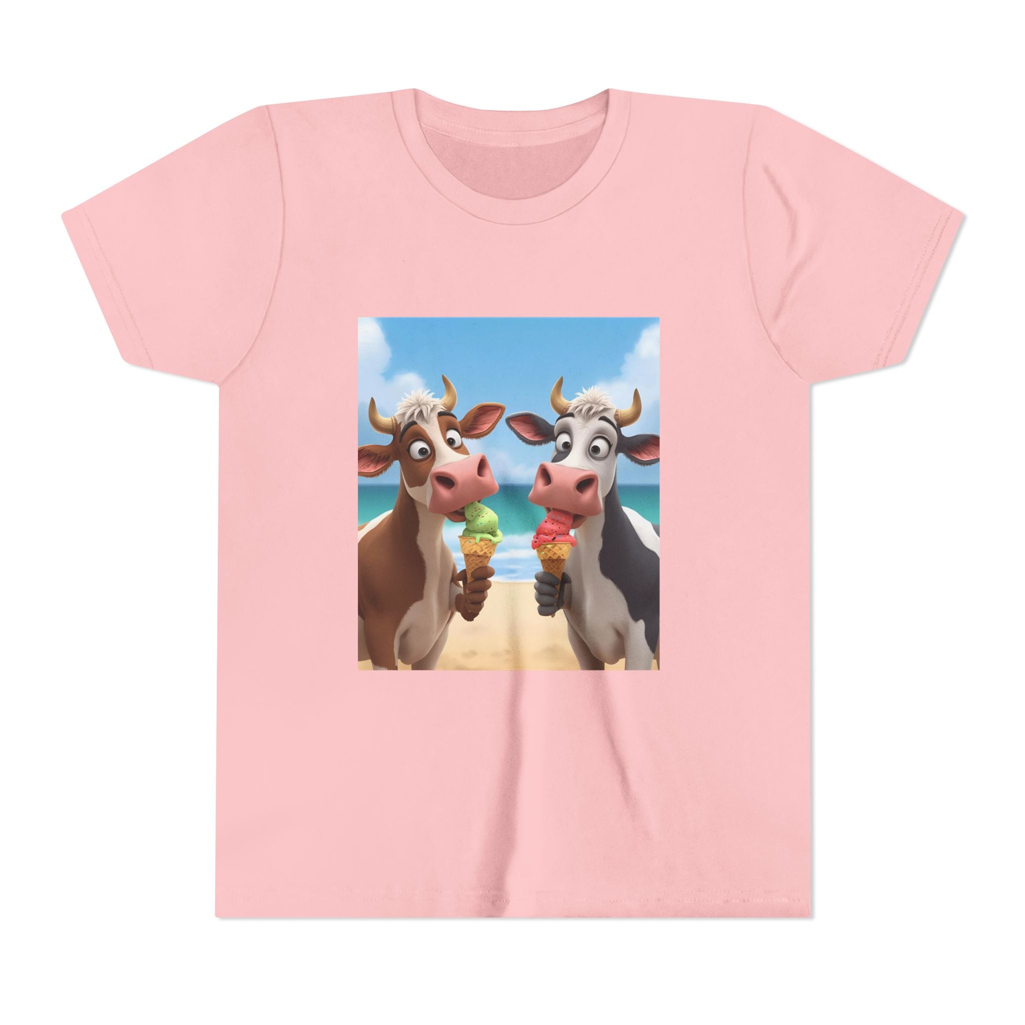 Beachy Cow Youth Short Sleeve Tee