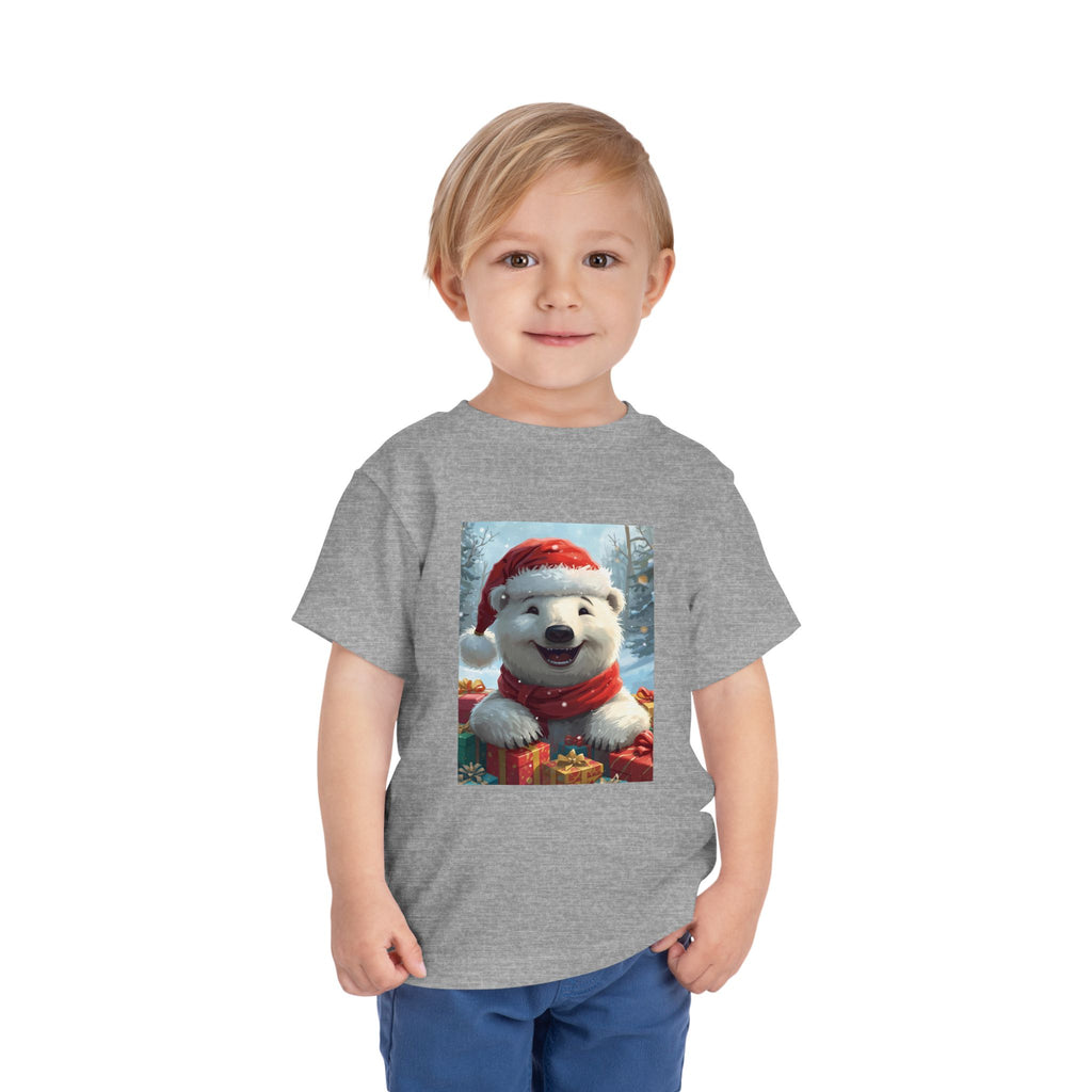 Christmas Bear Toddler Short Sleeve Tee