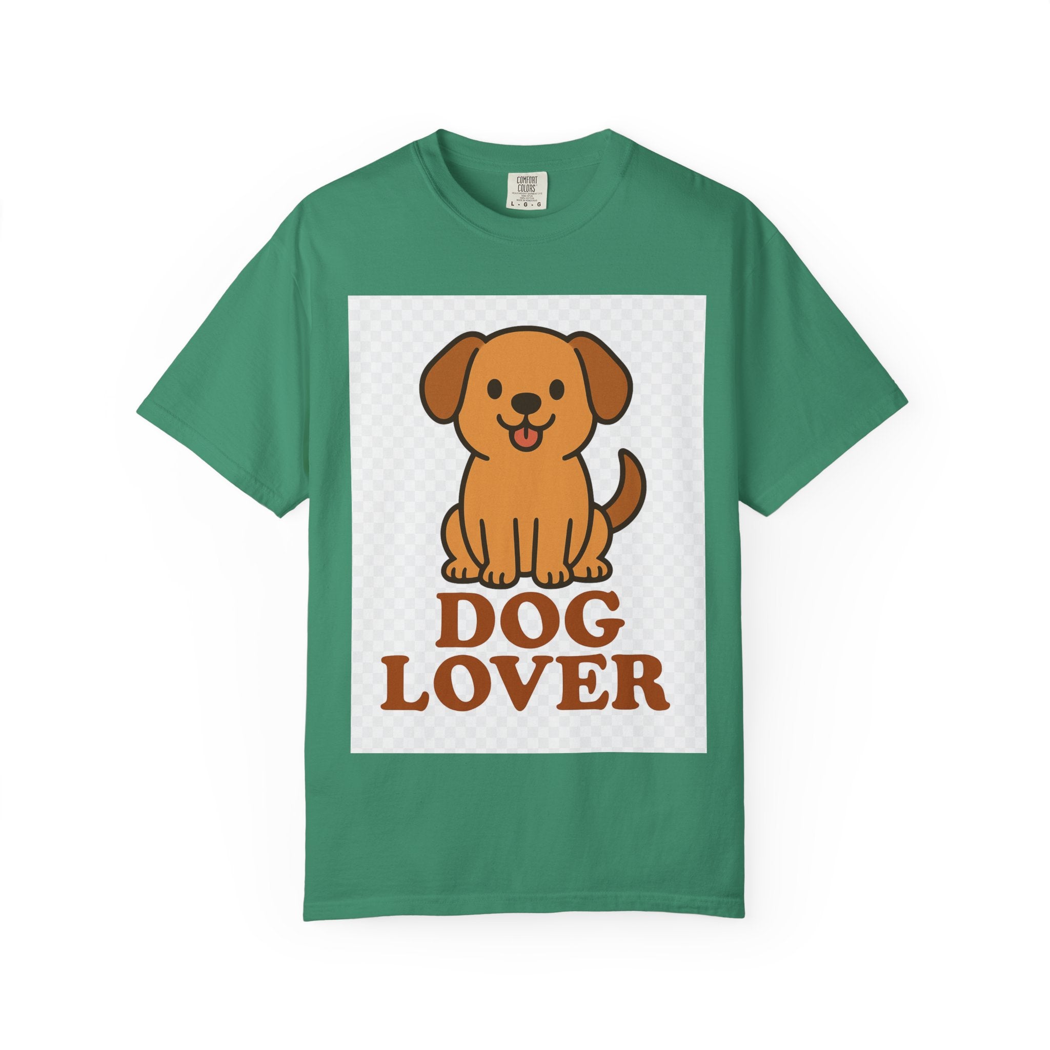 Dog Lover Garment-Dyed T-Shirt, Cute Animal Tee, Pet Parent Gift, Casual Dog Shirt, Unisex Doggy Apparel
