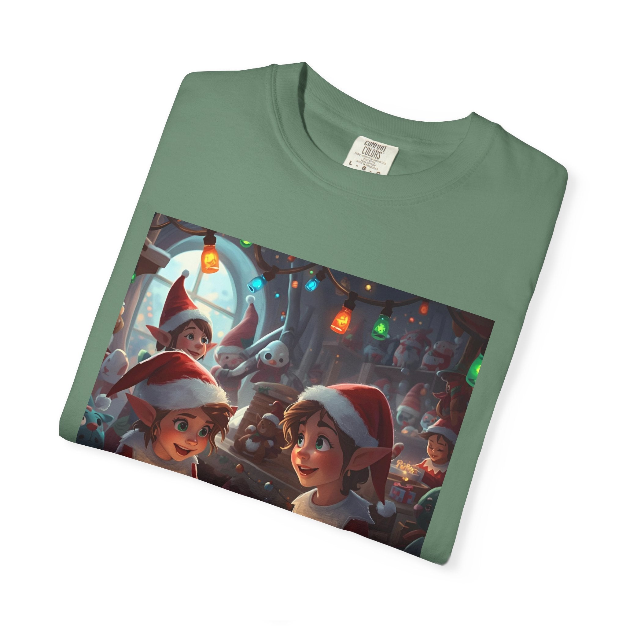 Festive Christmas Elf T-Shirt, Holiday Gift, Unisex Tee, Seasonal Wear, Family Celebration, Santa Theme