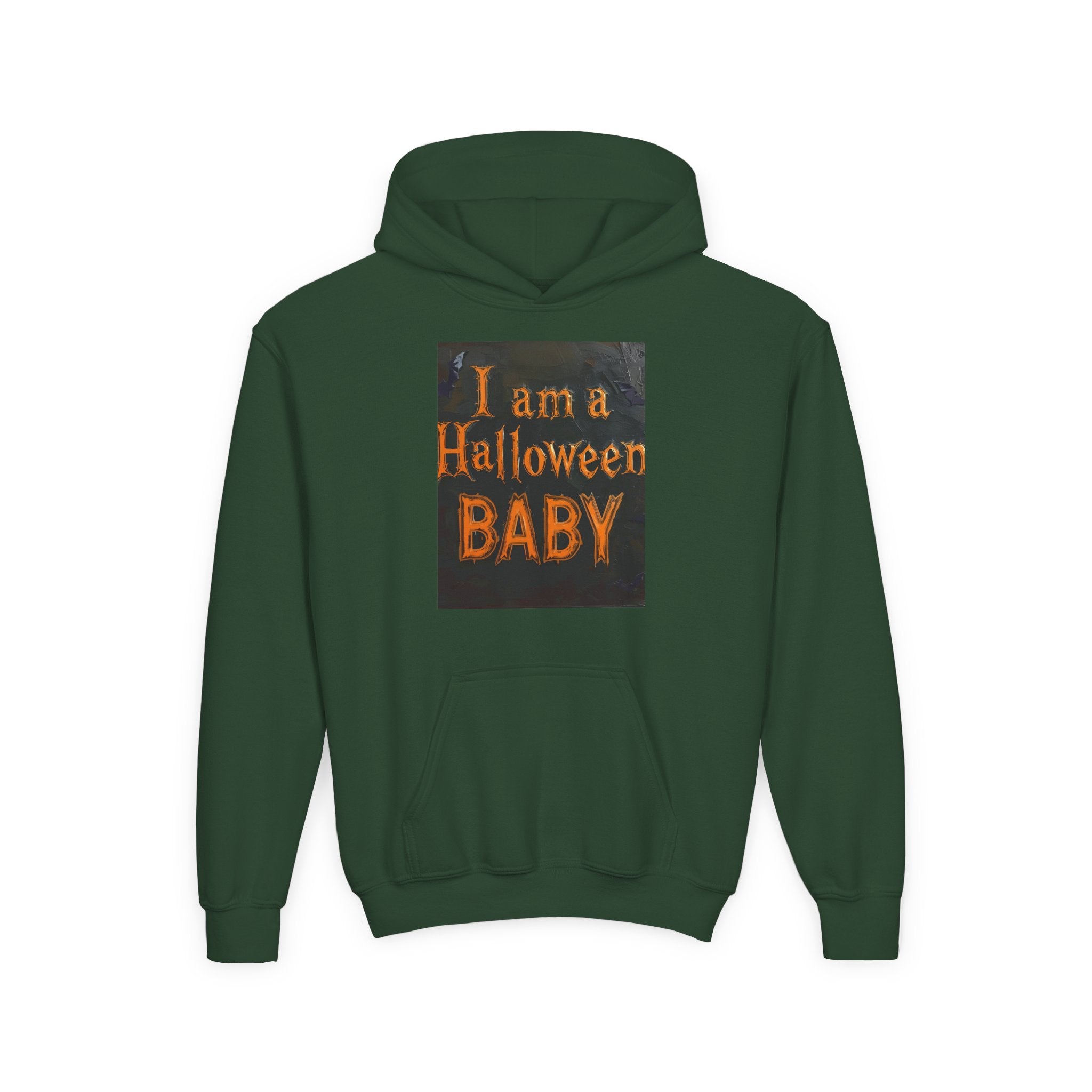 I Am A Halloween Baby Youth Heavy Blend Hooded Sweatshirt