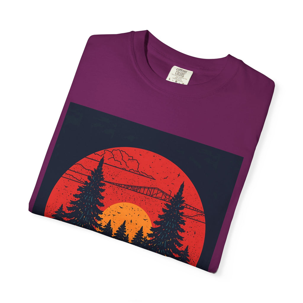 Nature Sunset Unisex T-shirt, Outdoor Adventure Tee, Camping Shirt, Hiking Gear, Mens and Womens Apparel