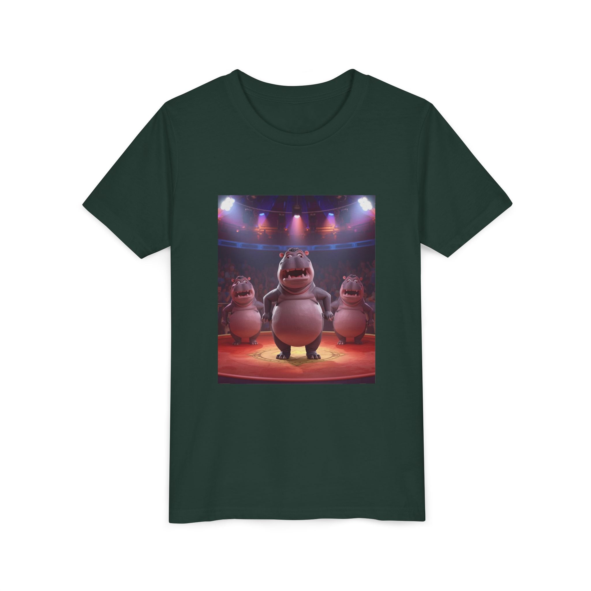 Hippo Funny Youth Short Sleeve Tee