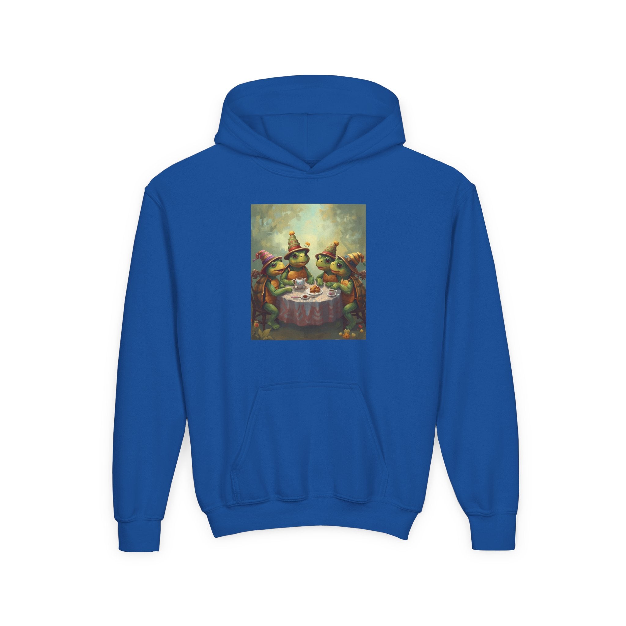 Whimsical Turtle Youth Heavy Blend Hooded Sweatshirt
