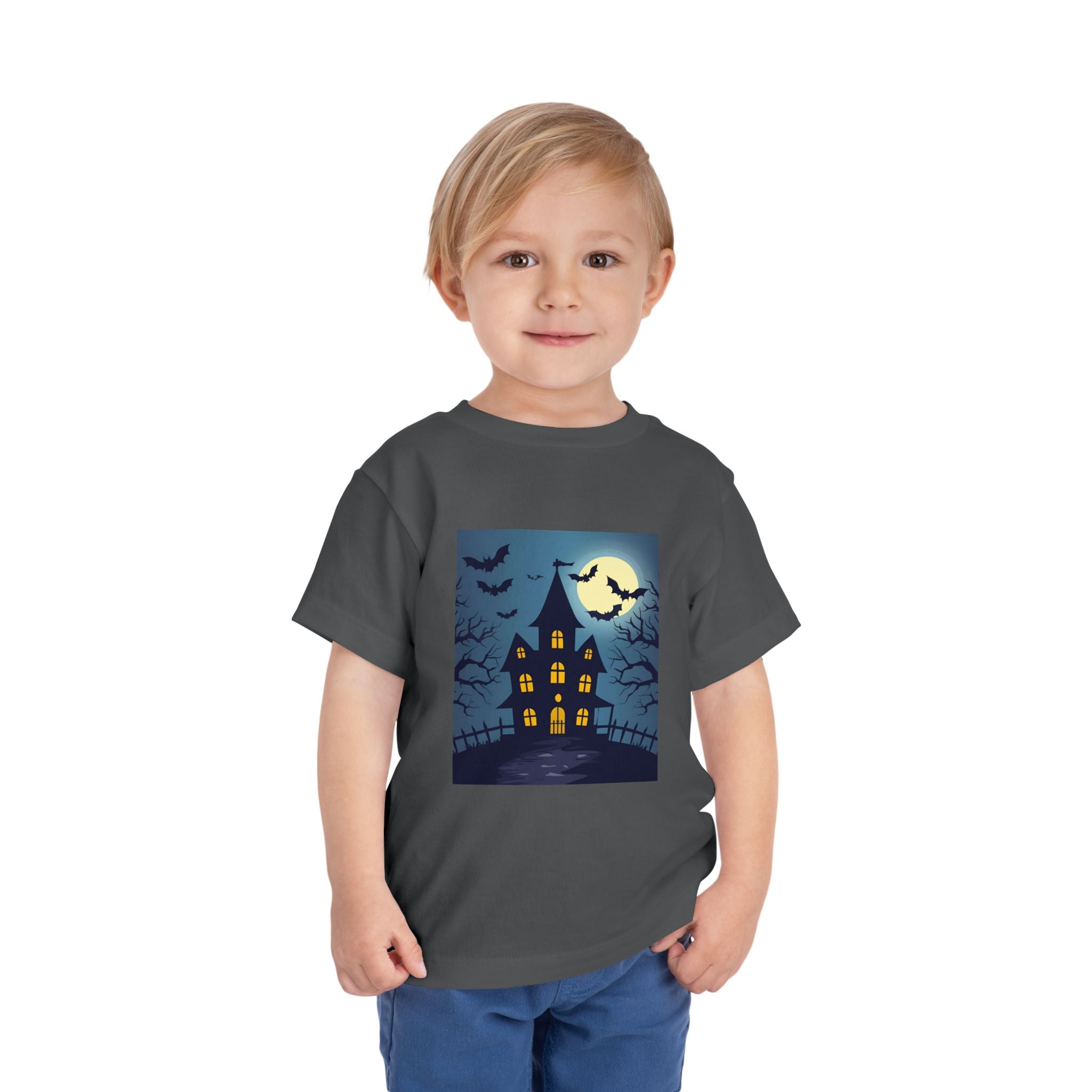 Toddler Halloween T-Shirt, Spooky Haunted House Tee, Kids Halloween Costume, Toddler Witch Shirt, Halloween Party Outfit