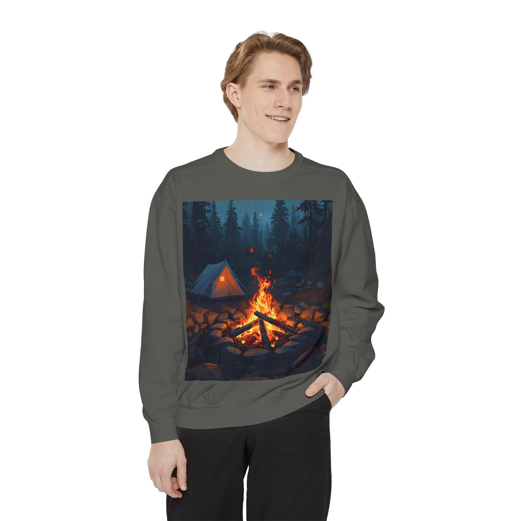 Cozy Campfire Unisex Garment-Dyed Sweatshirt