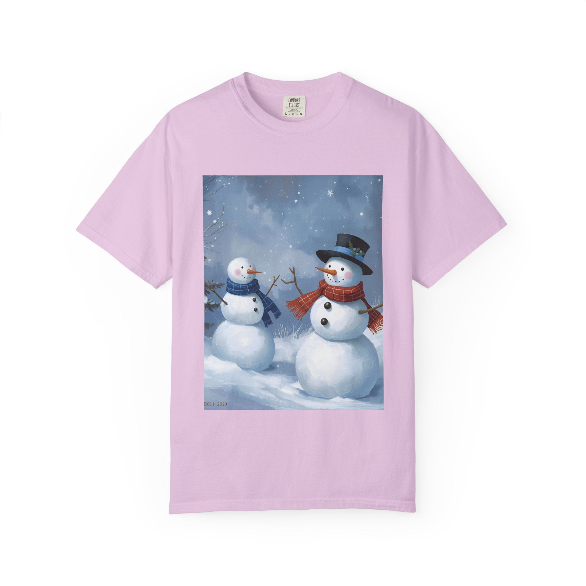 Christmas Snowman Family T-Shirt, Unisex Graphic Tee, Holiday Gift, Winter Apparel, Cozy Casual Wear, Christmas T-Shirt