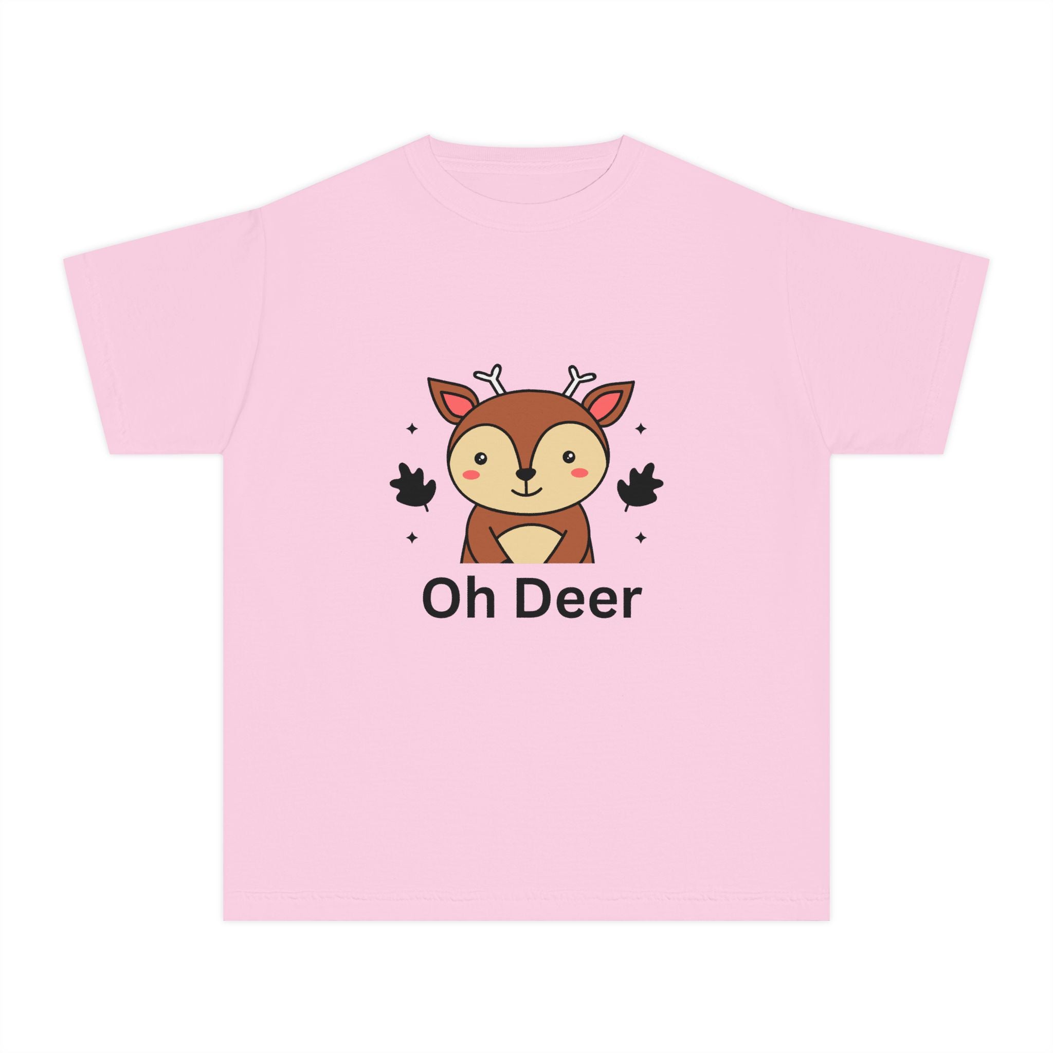 Funny Kids Tee - "Oh Deer" Design, Youth Shirt, Cute Animal Graphic, Perfect Gift for Birthdays, Holidays, or Playtime