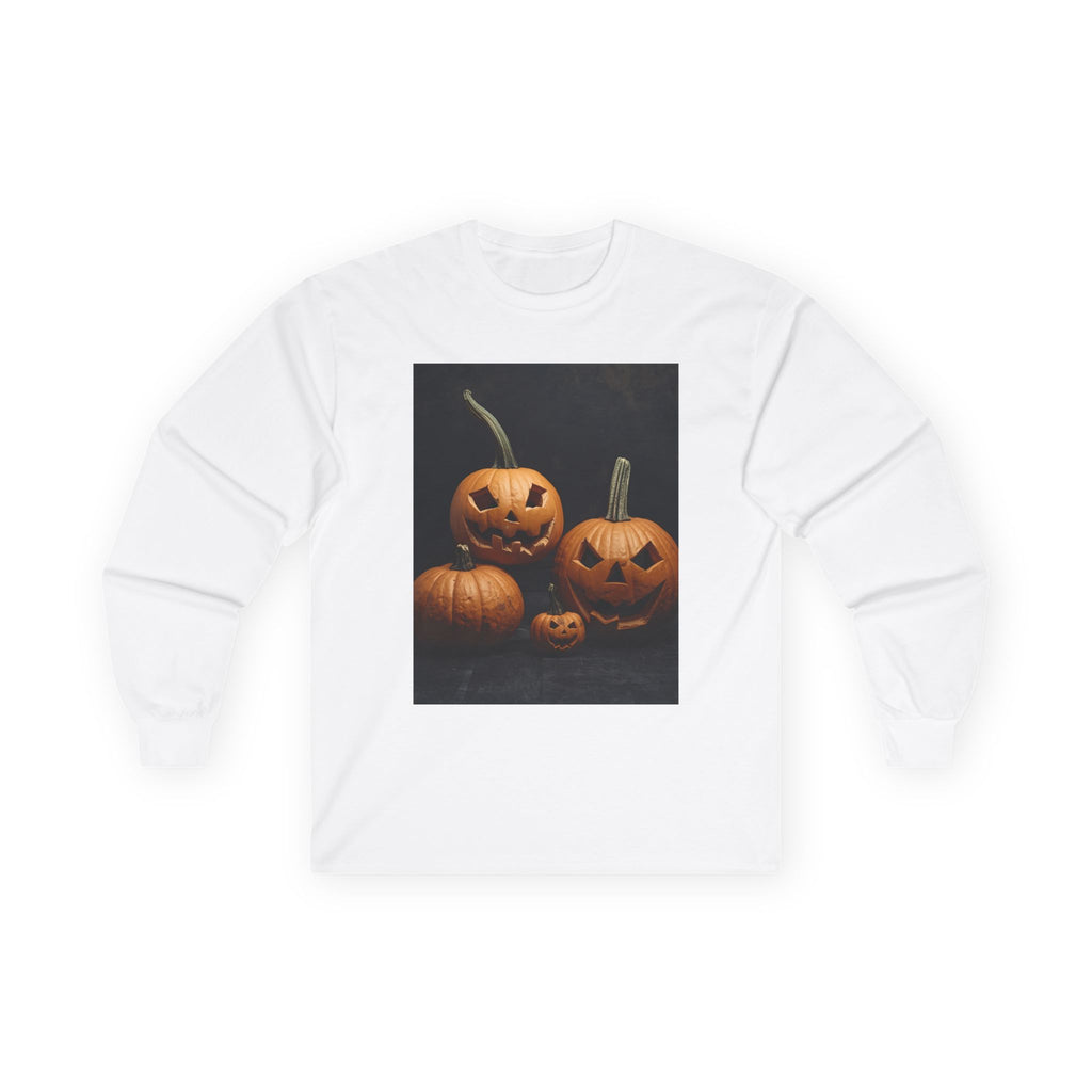 Spooky Halloween Pumpkin Unisex Ultra Cotton Long Sleeve Tee