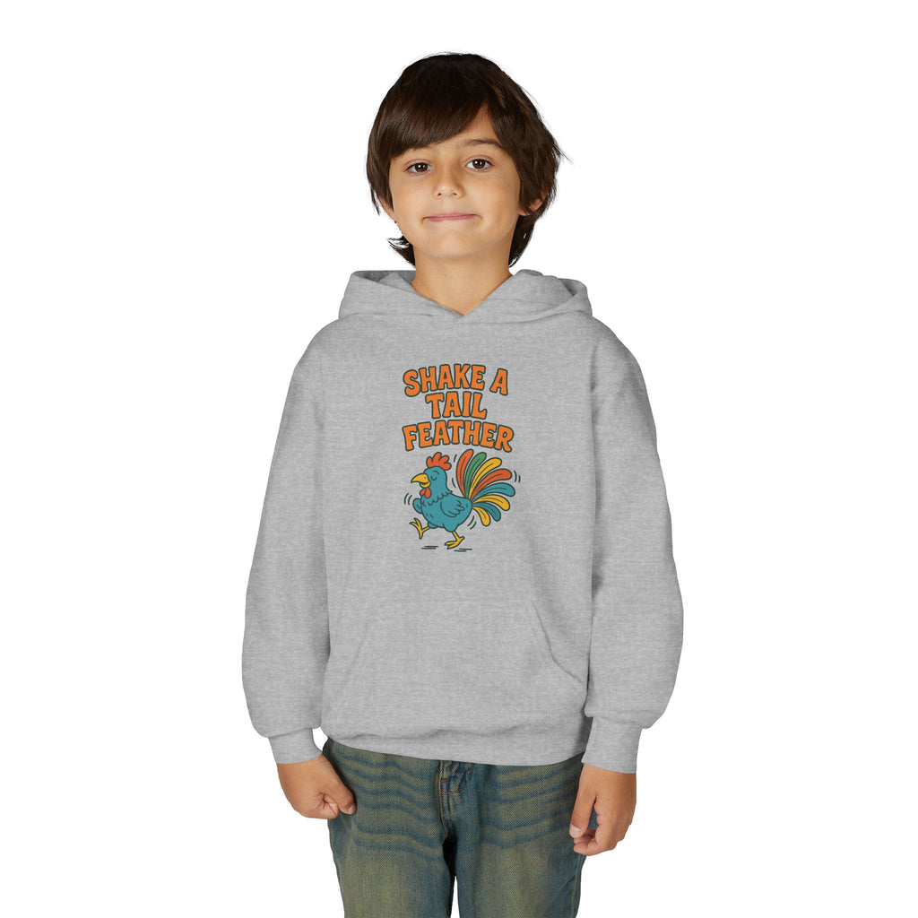 Shake A Tail Feather Youth Heavy Blend Hooded Sweatshirt