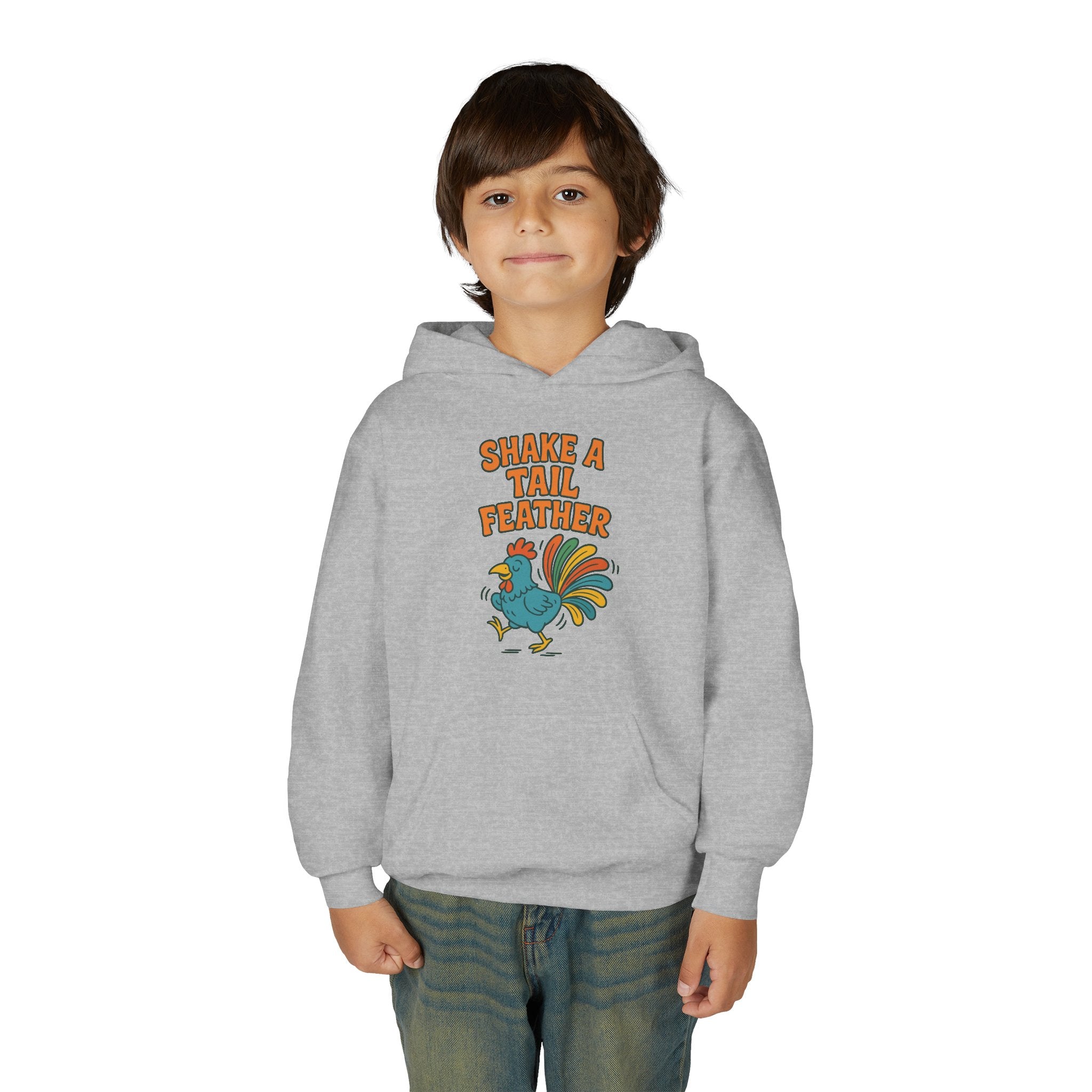 Shake A Tail Feather Youth Heavy Blend Hooded Sweatshirt
