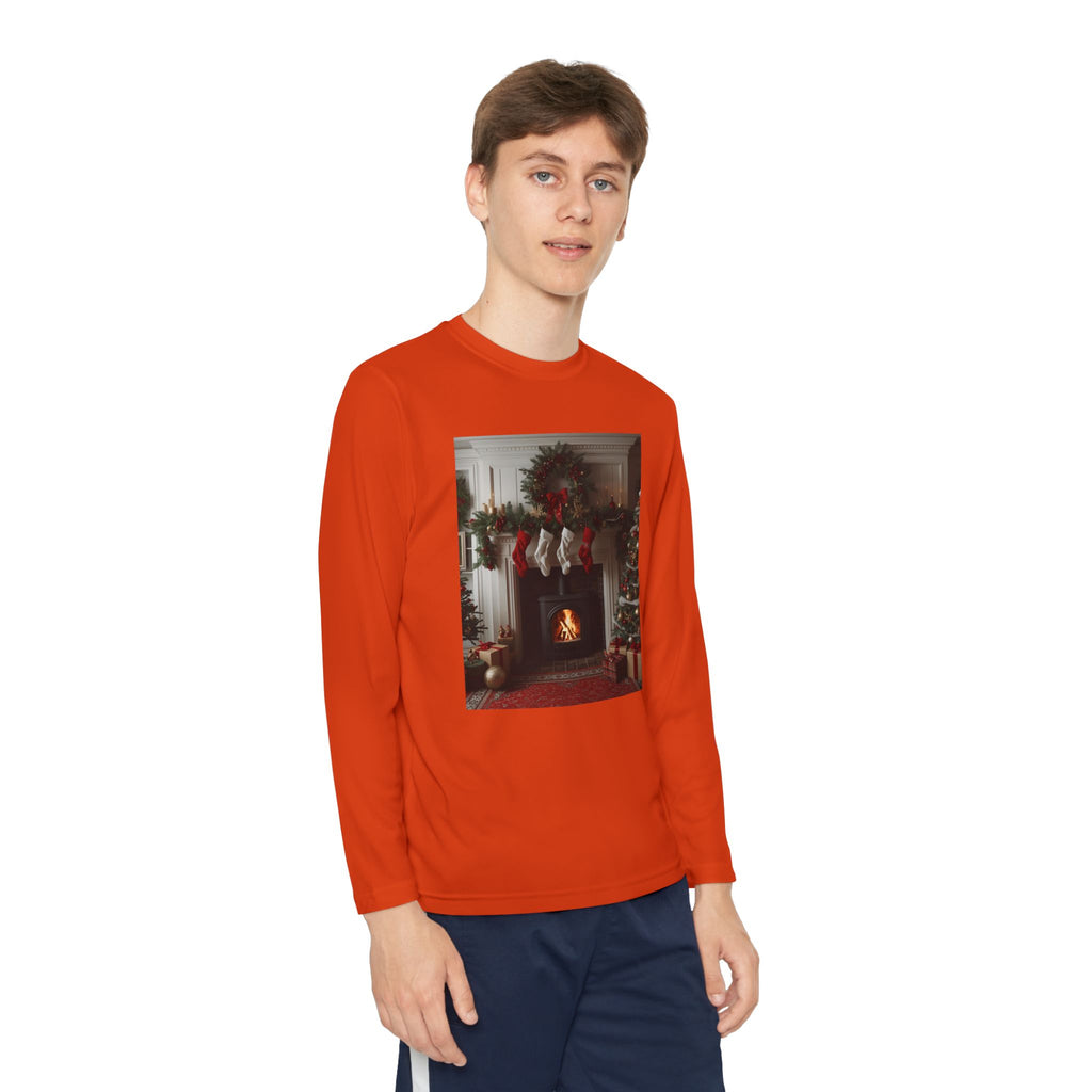 Cozy Christmas Youth Long Sleeve Competitor Tee