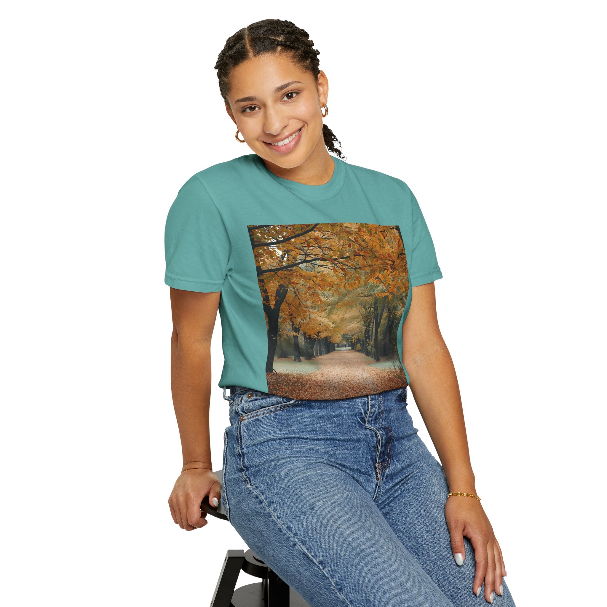 Autumn Pathway T-Shirt | Nature Lover Gift, Fall Fashion, Unisex Tee, Seasonal Wear, Cozy Vibes