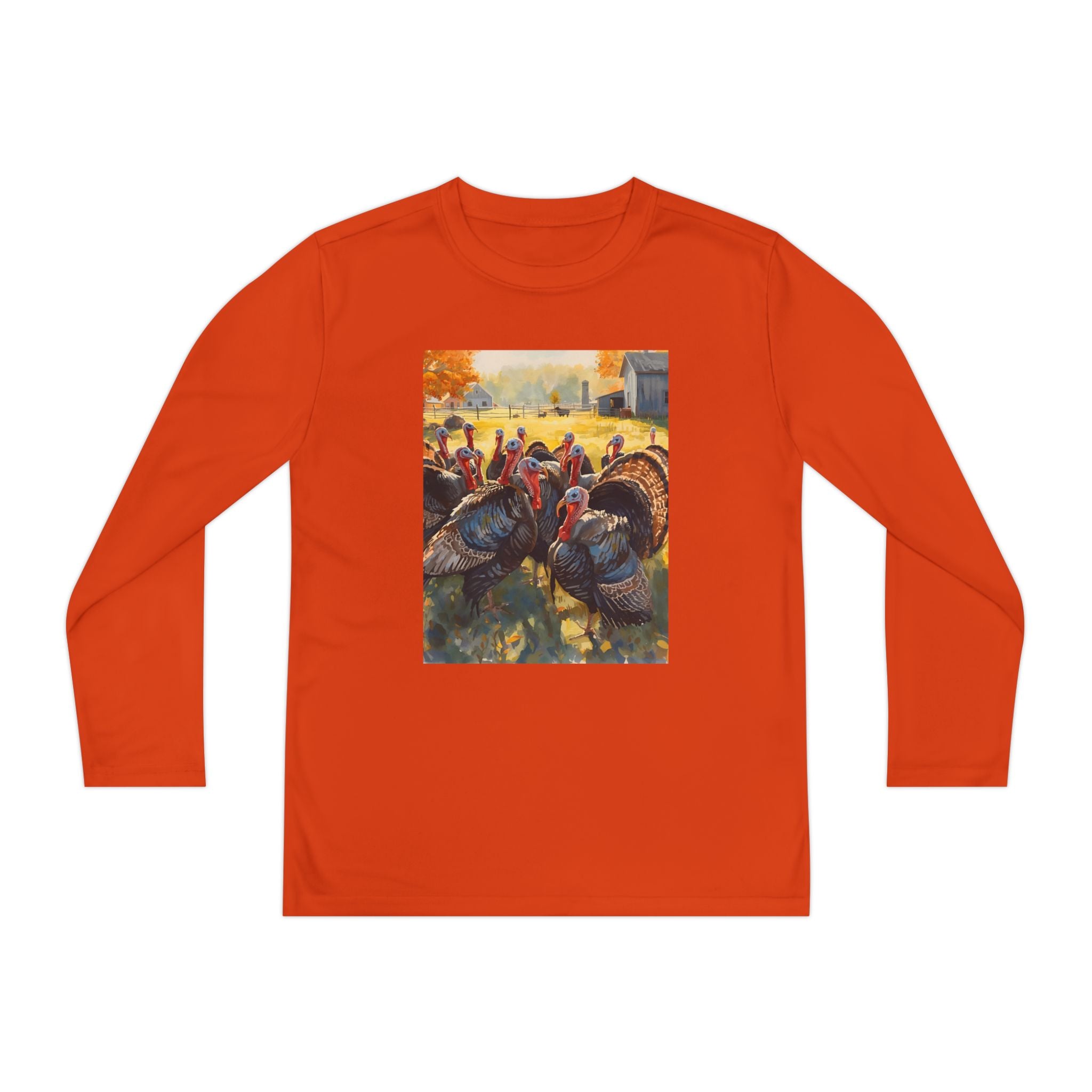 Thanksgiving Turkey Youth Long Sleeve Turkey Tee, Thanksgiving Shirt, Fall Outfit, Holiday Apparel, Kids Long Sleeve Top, Autumn Clothing