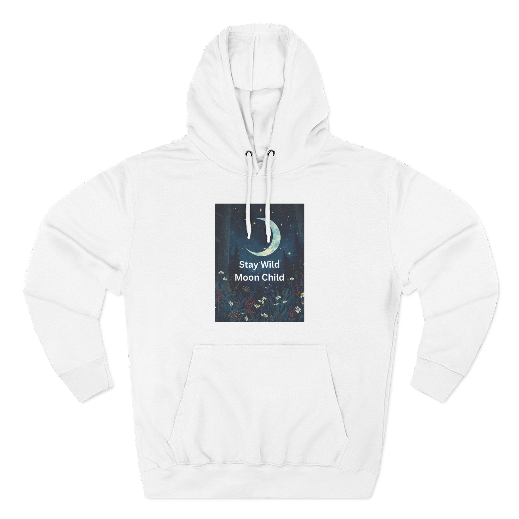 Stay Wild Moon Child Hoodie - Cozy Fleece, Celestial Vibes, Perfect for Nature Lovers, Gifts for All Occasions, Unisex Apparel