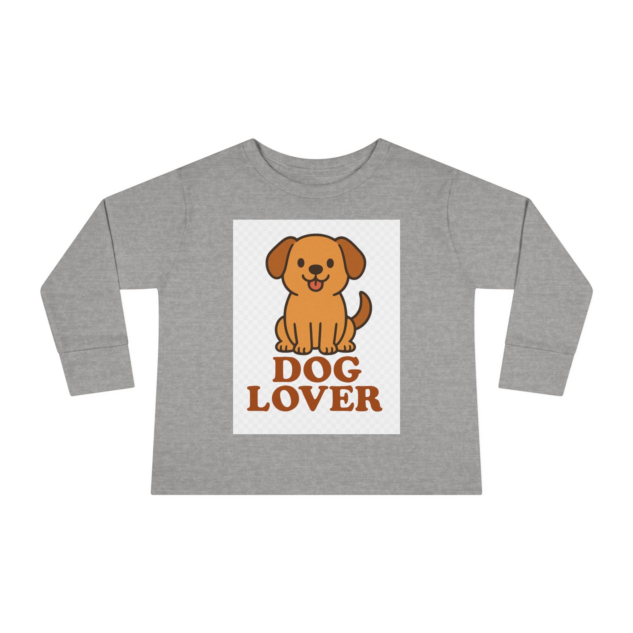Toddler Dog Lover Long Sleeve Tee - Cute Pet Gift, Kids Animal Shirt, Birthday Present, Dog Theme Apparel, Puppy Enthusiast Gift