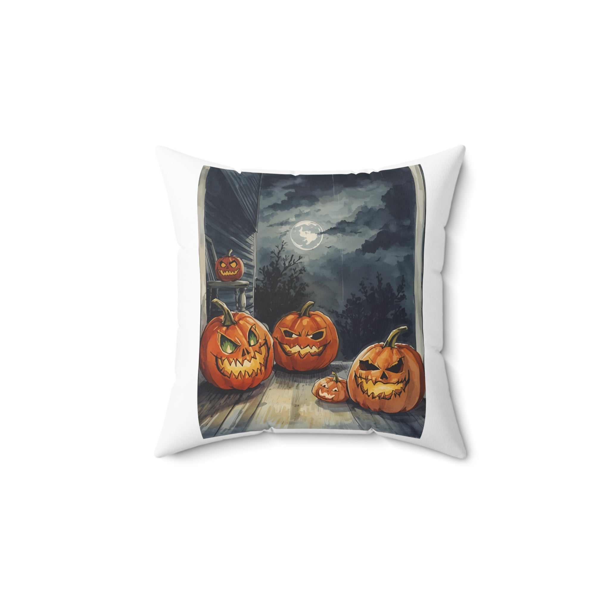 Halloween Pumpkin Decorative Pillow, Spooky Home Decor, Fall Harvest Cushion, Autumn Celebration Gift, Cozy Living Room Accent