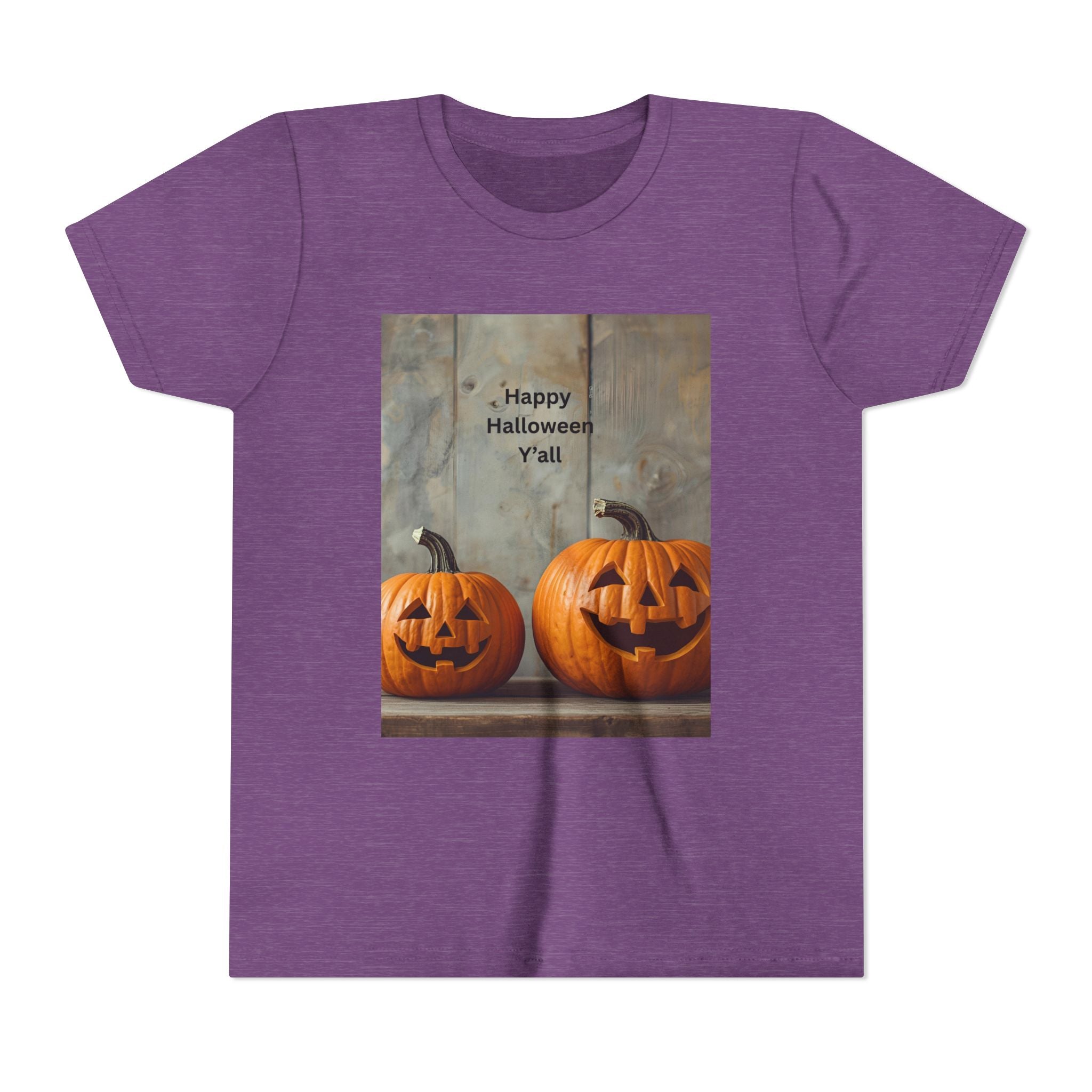 Halloween Pumpkin Youth Tee, Spooky Kids Shirt, Pumpkin Graphic Tee, Fall Celebration Gift, Trick or Treat Outfit
