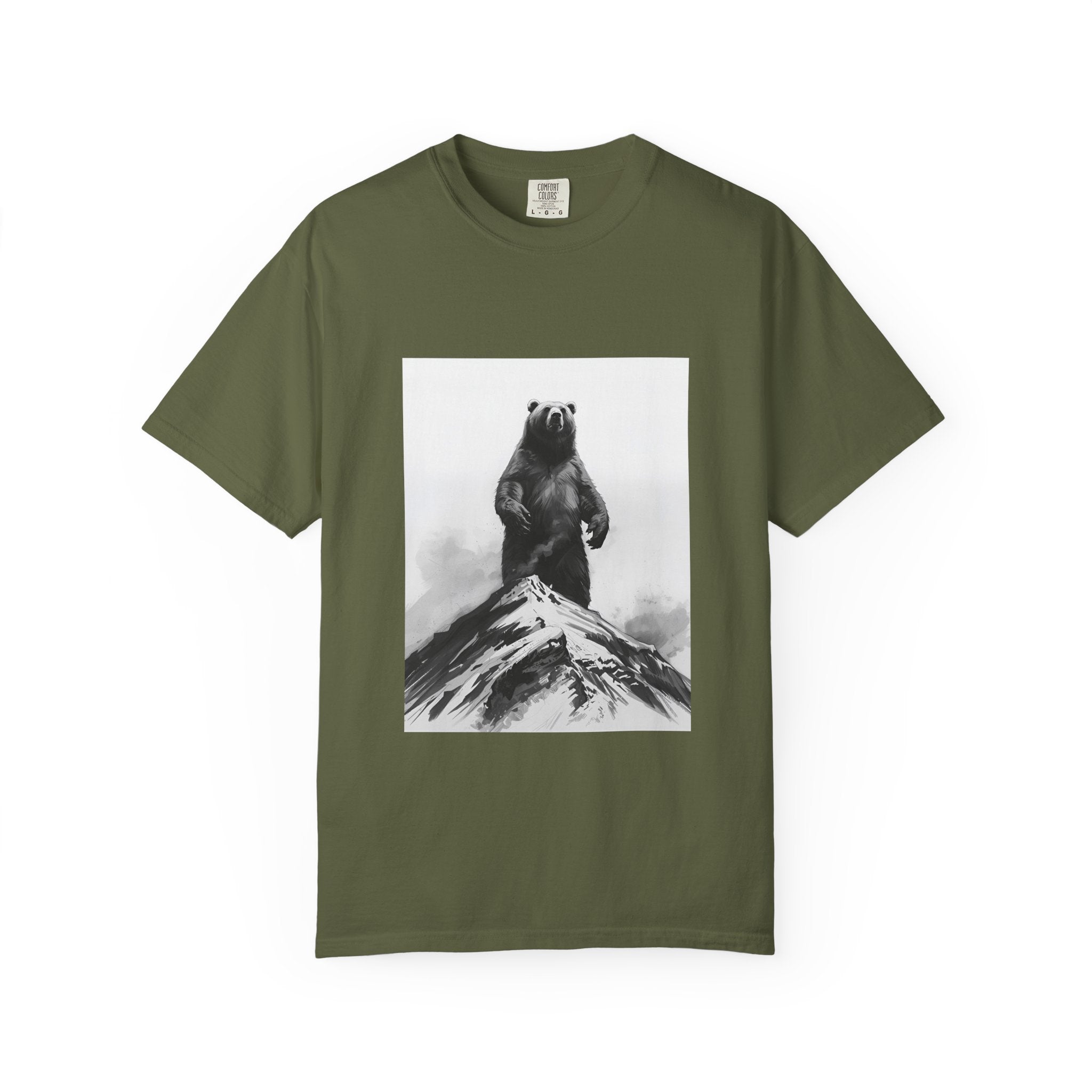 Bear Mountain Snow Unisex Garment-Dyed T-shirt