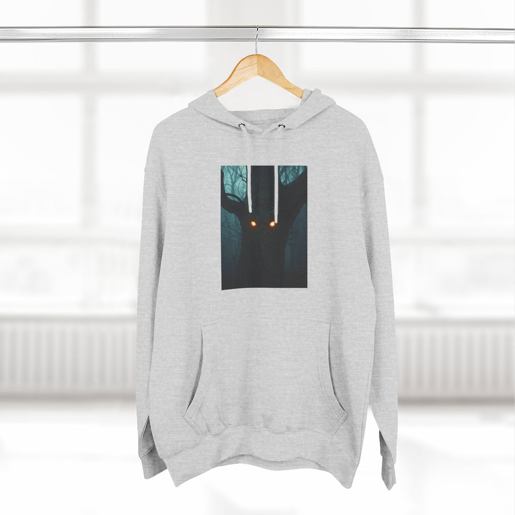 Chilling Nighttime Hoodie, Cozy Fleece Sweatshirt, Outdoor Adventure Attire, Perfect for Bonfire Nights, Gifts for Nature Lovers