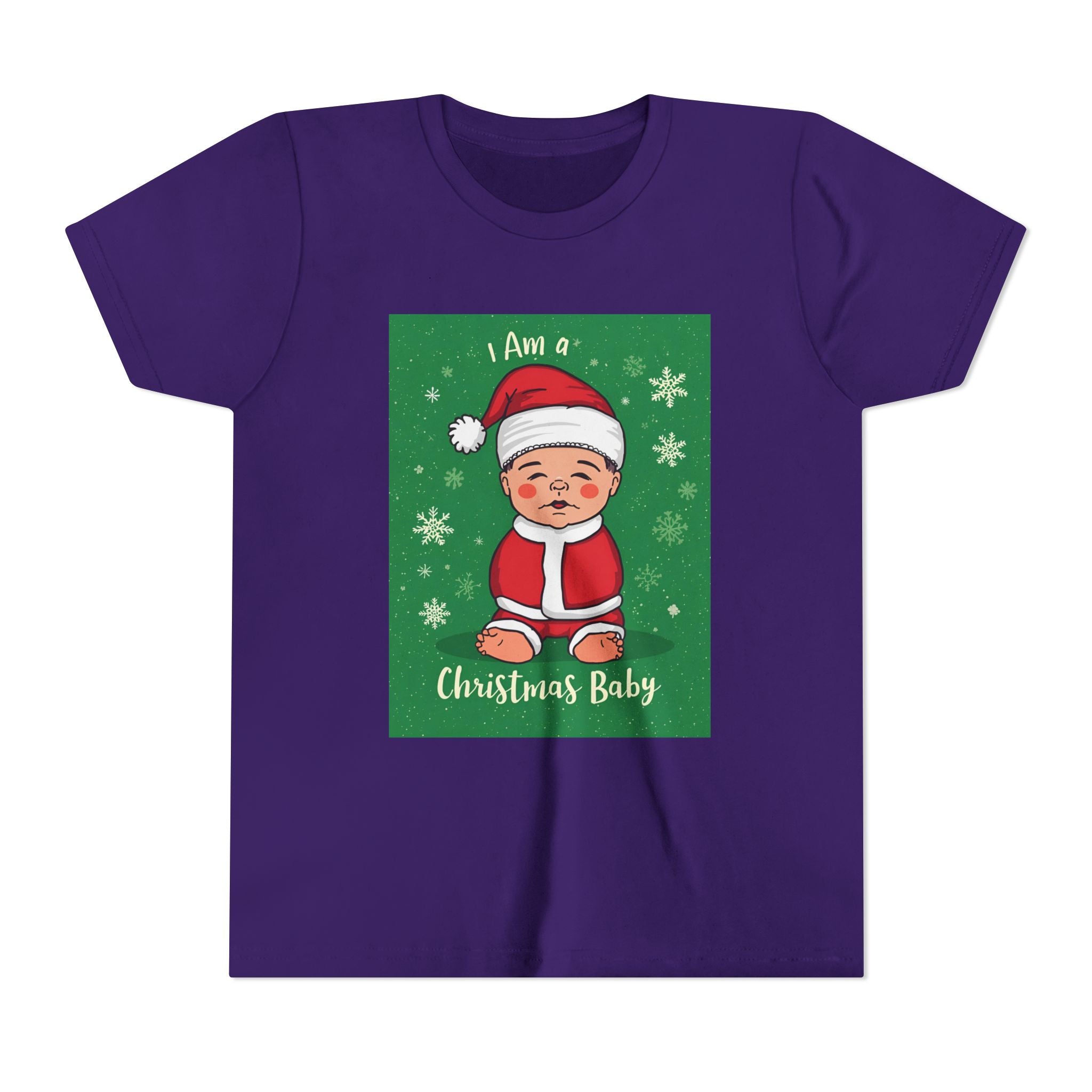 I Am A Christmas Baby Youth Short Sleeve Tee