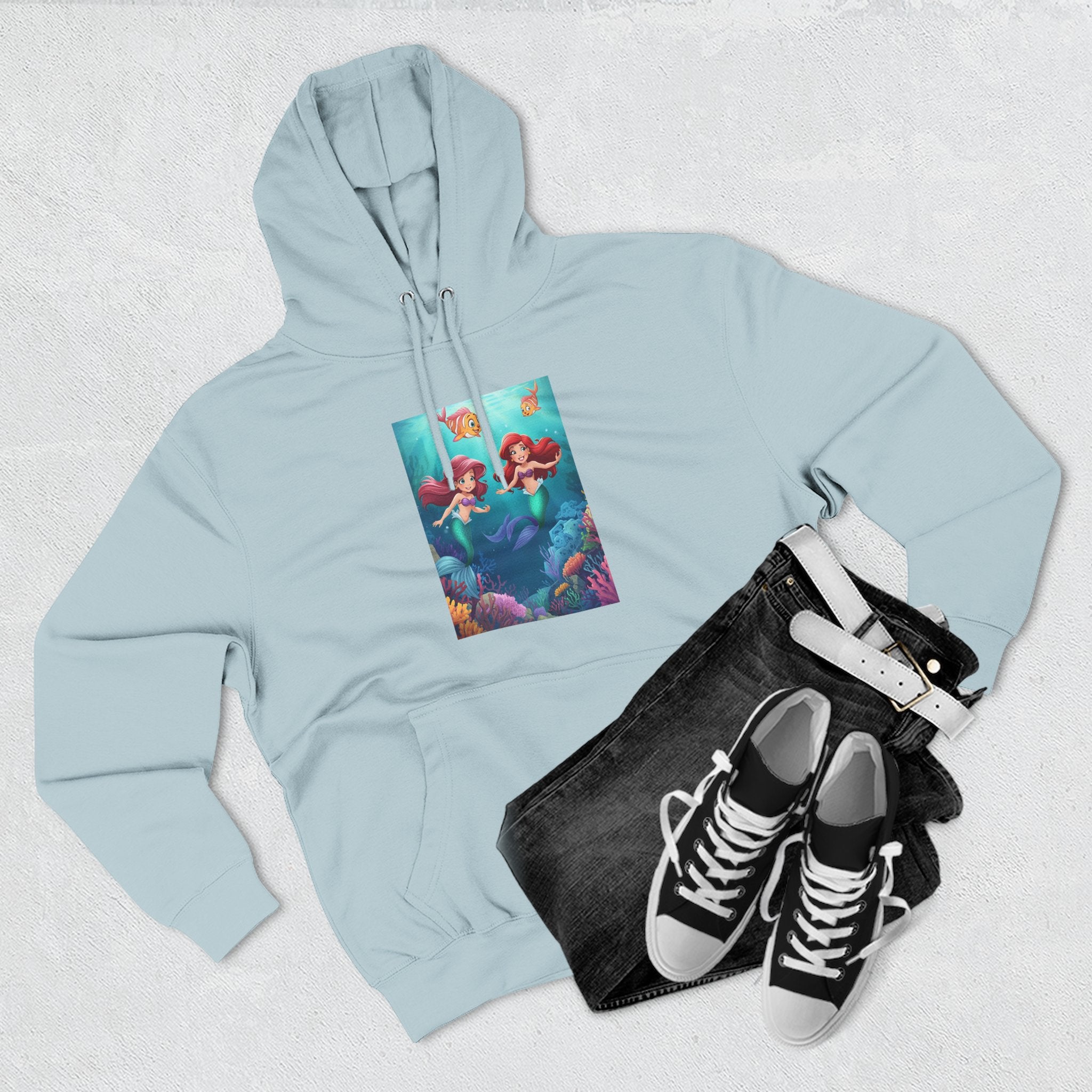 Mermaid Three-Panel Fleece Hoodie