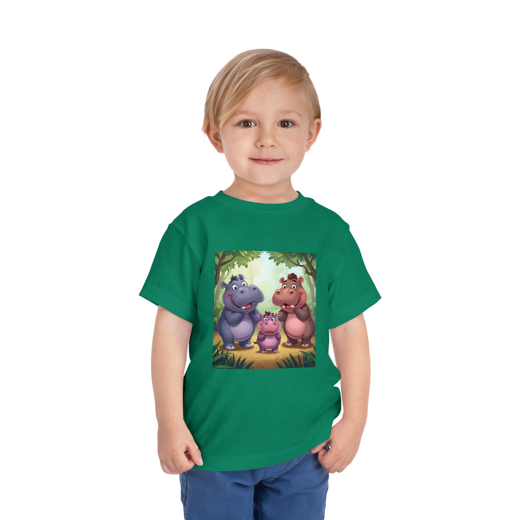 Hippo Cute Toddler Short Sleeve Tee
