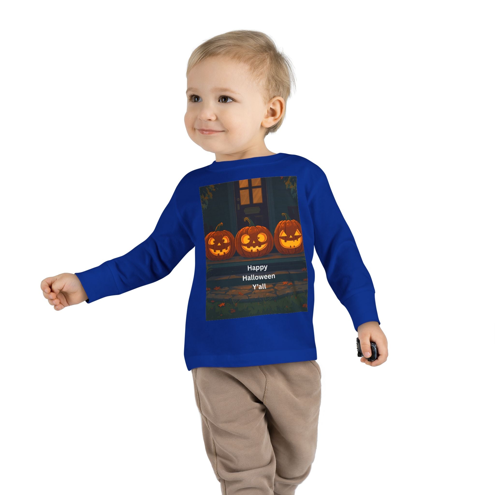 Halloween Pumpkin Toddler Long Sleeve Tee